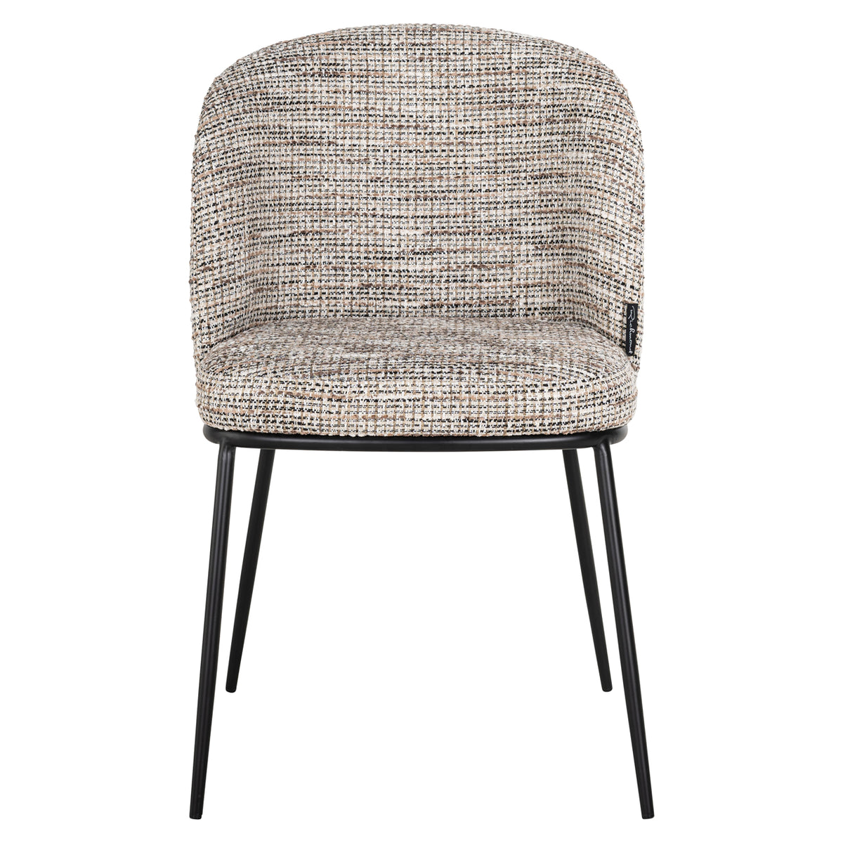 Dining chair Elvi trendy nature fire retardant (Set of 2)