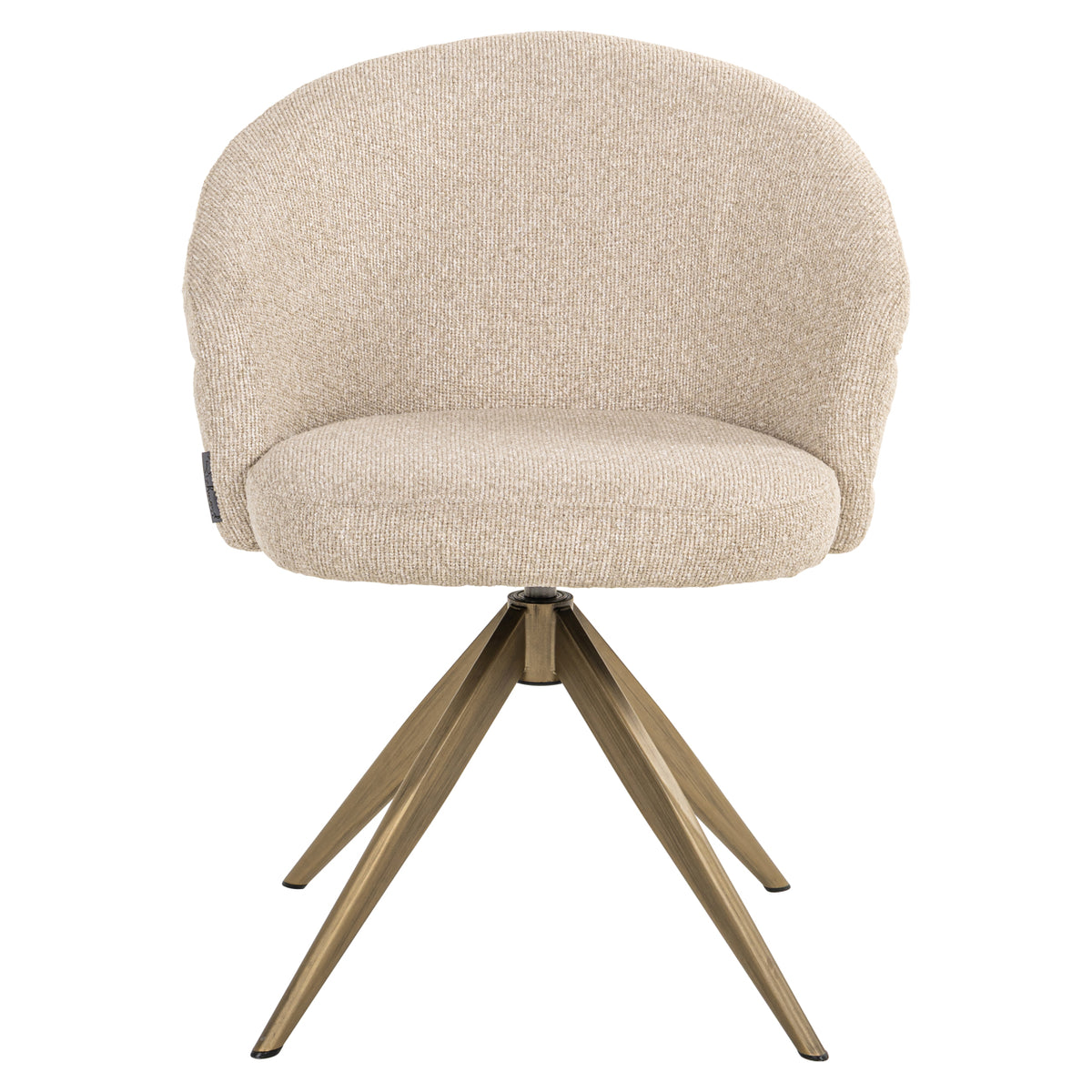 Dining chair Zendaya biscotti swivel fire retardant