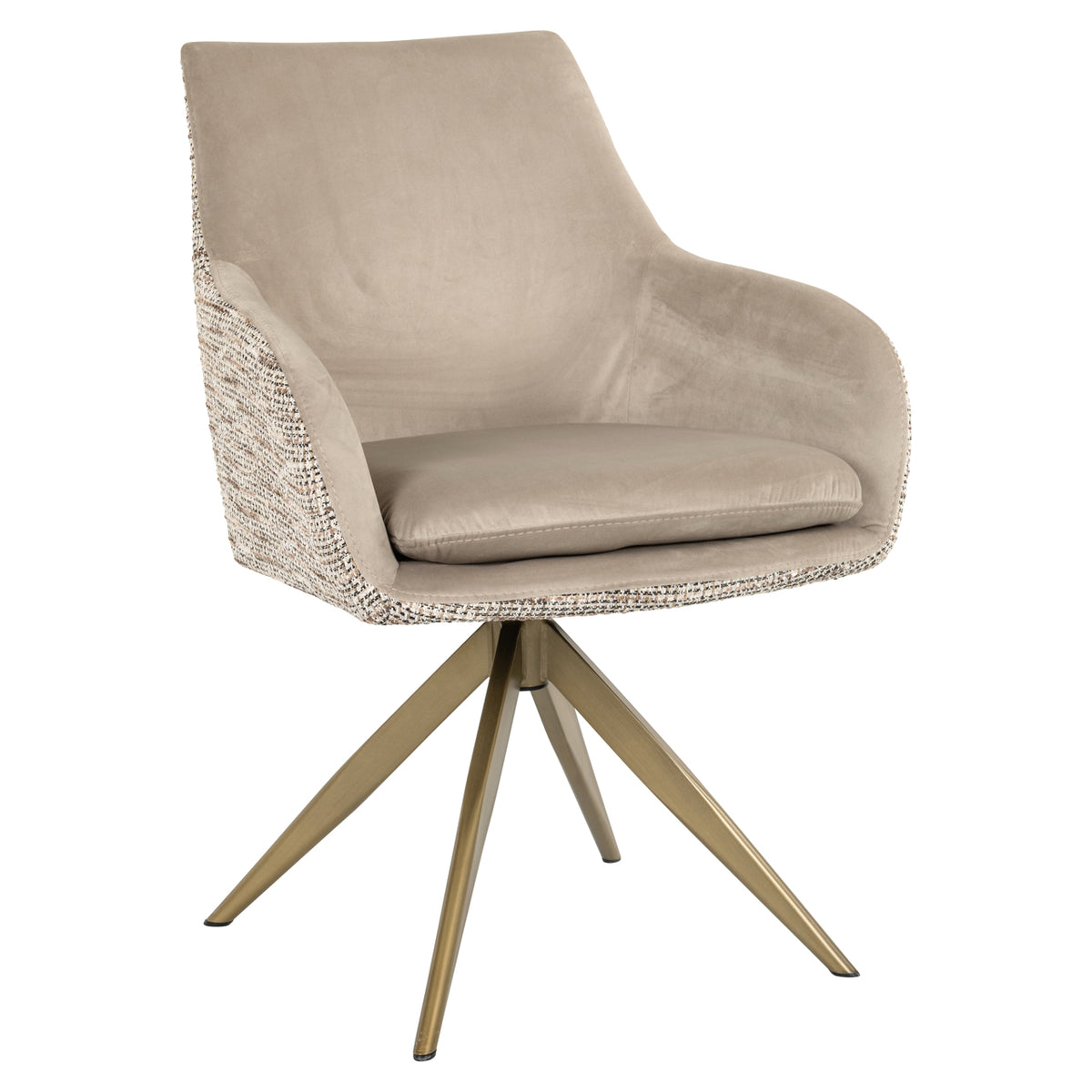 Chaise de salle à manger Lisonne trendy nature pivotante