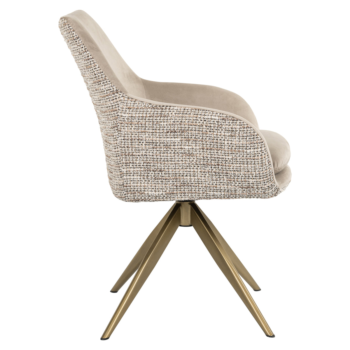 Chaise de salle à manger Lisonne trendy nature pivotante