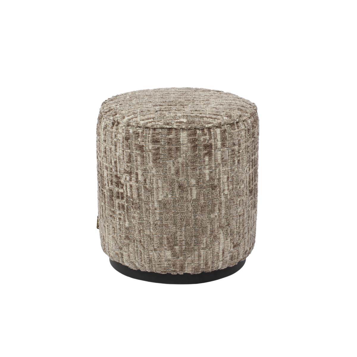 Pouf & Footstool Lexie greige 45Ø