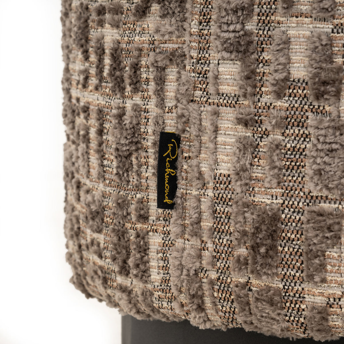 Pouf & Fußbank Lexie greige 45Ø