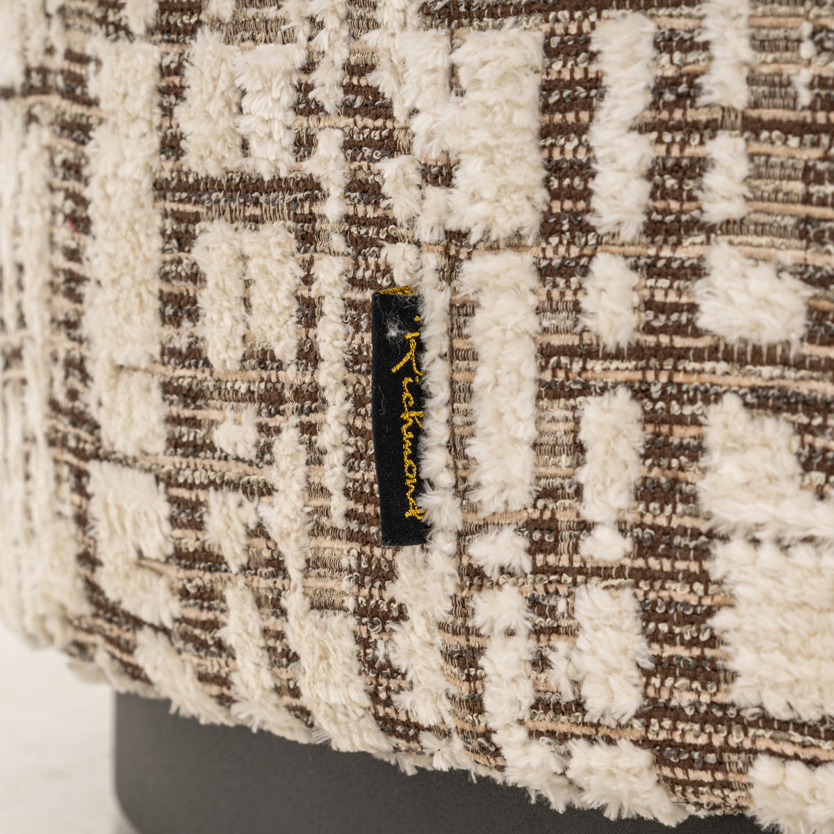 Pouf & Fußbank Lexie cream 70Ø