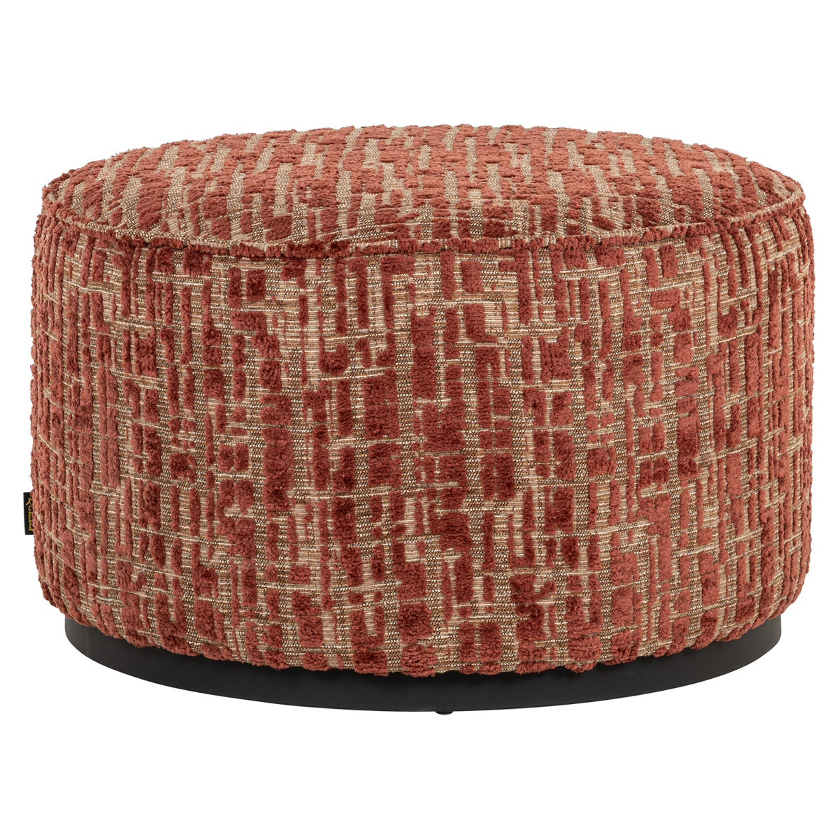 Pouf et repose-pieds Lexie terra 70Ø