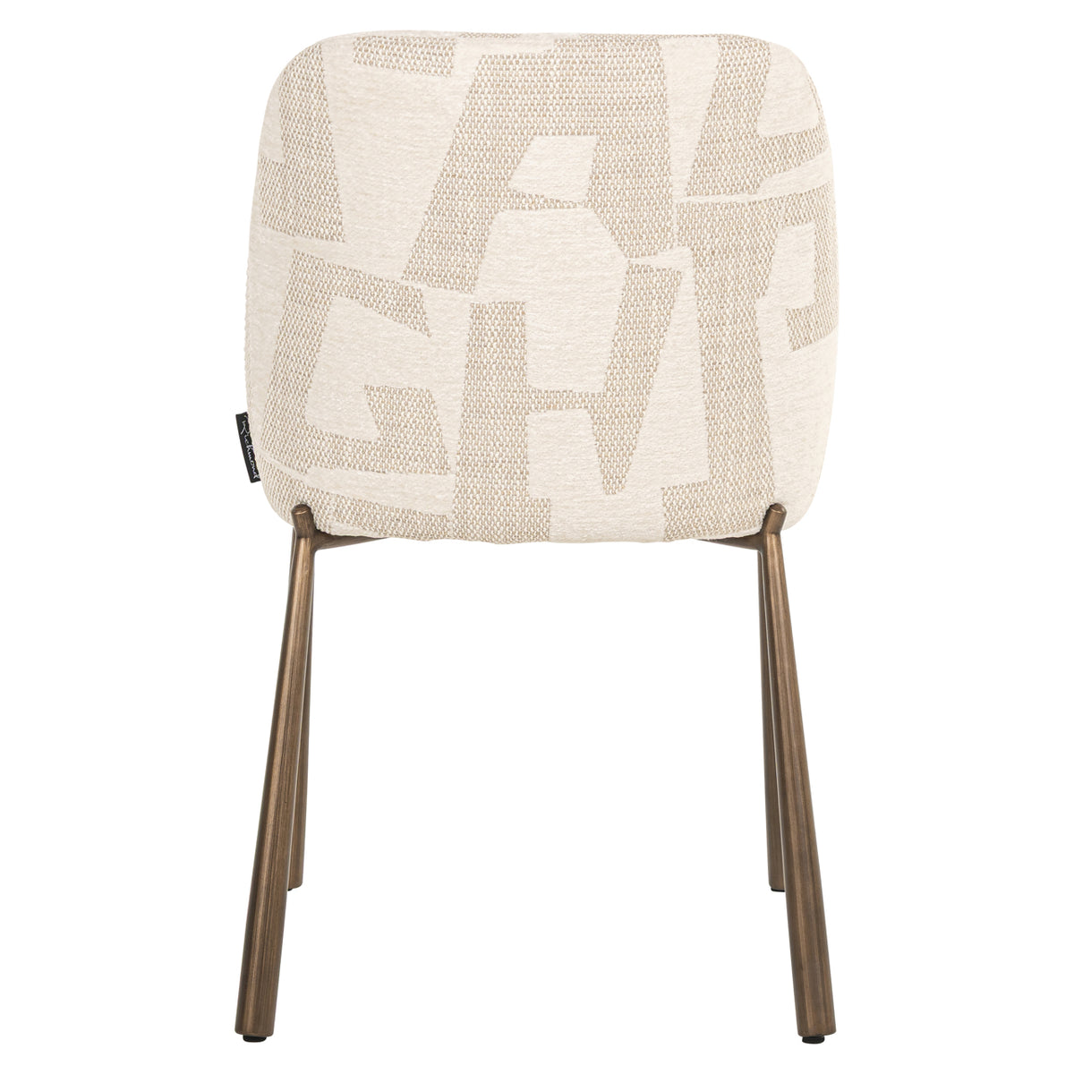 Chaise de salle à manger Lana beige graffic (Set of 2)