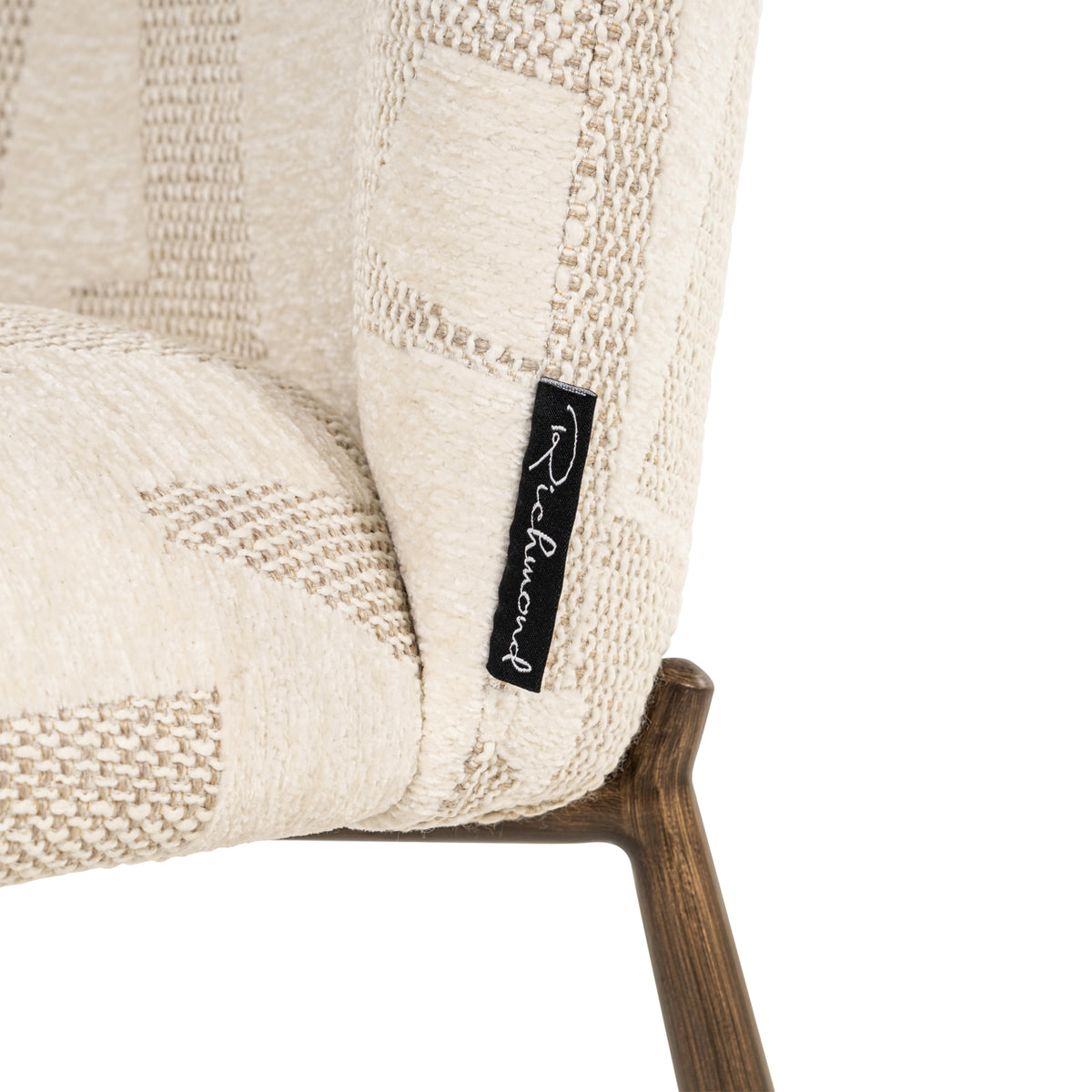 Chaise de salle à manger Lana beige graffic (Set of 2)
