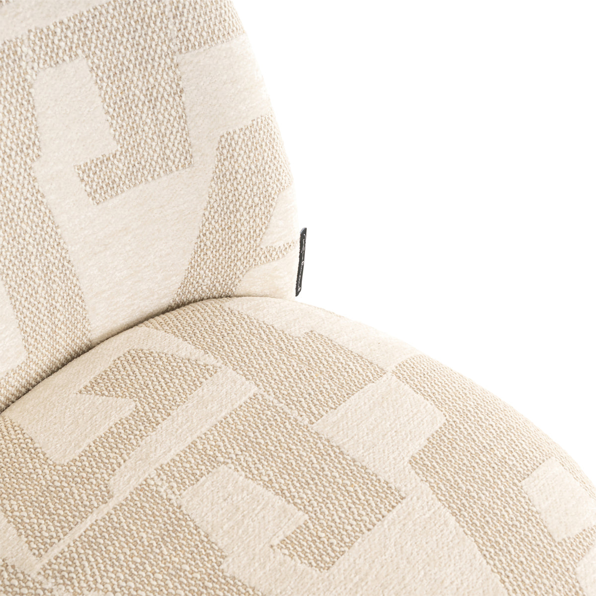 Chaise de salle à manger Lana beige graffic (Set of 2)