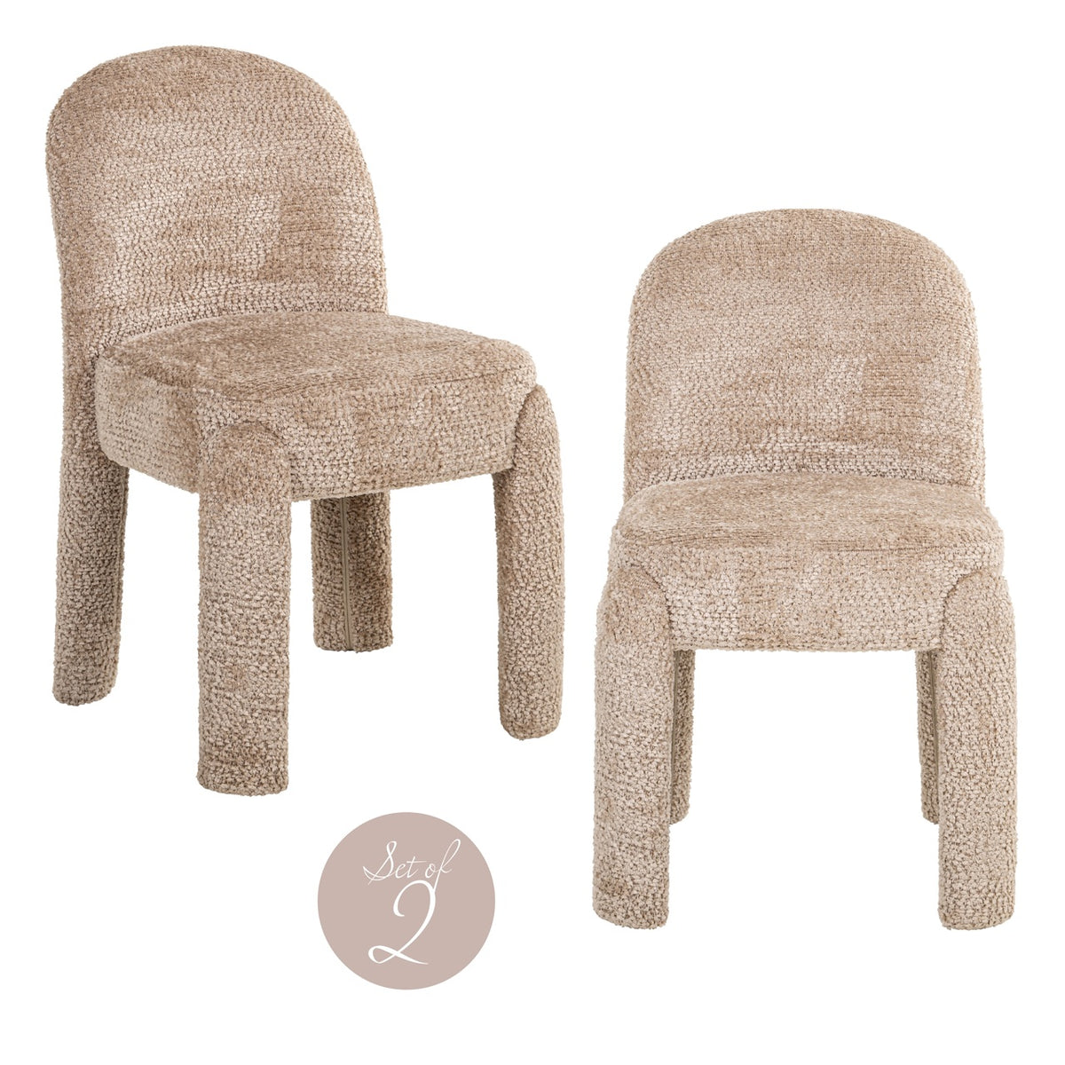 Eetkamerstoel Brandi lovely beige (Set of 2)