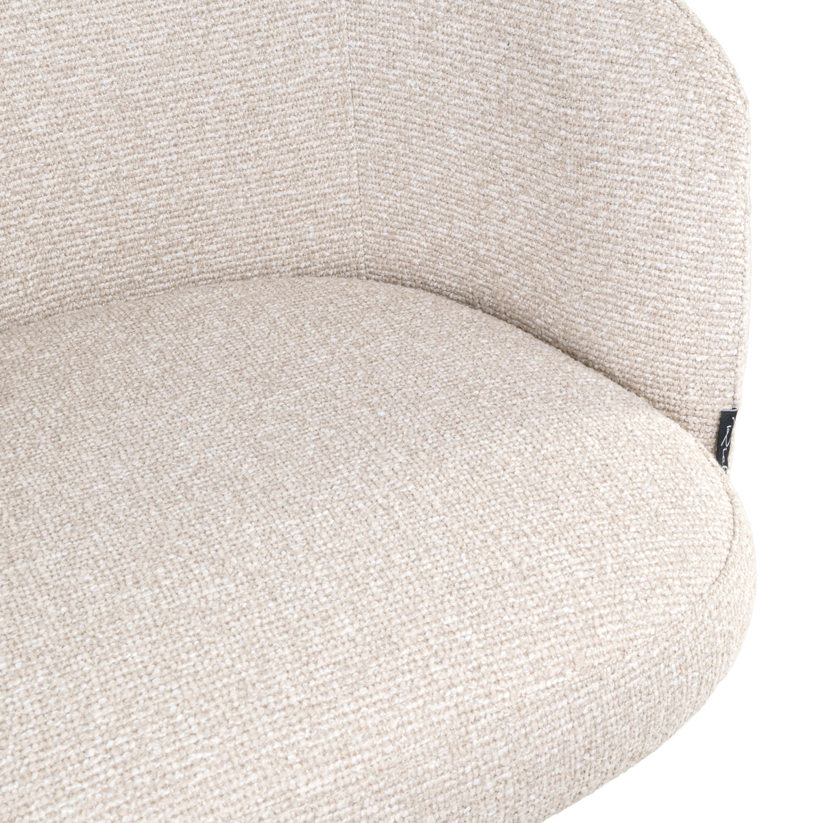 Tabouret de bar Nikki biscotti pivotant ignifugé
