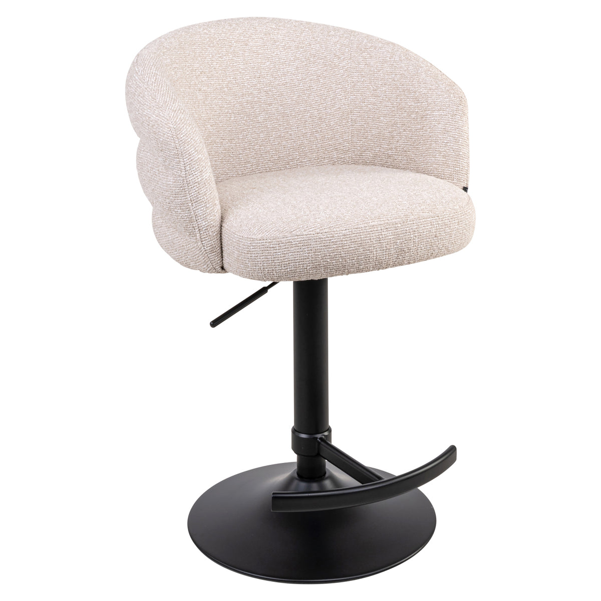 Tabouret de bar Nikki biscotti pivotant ignifugé