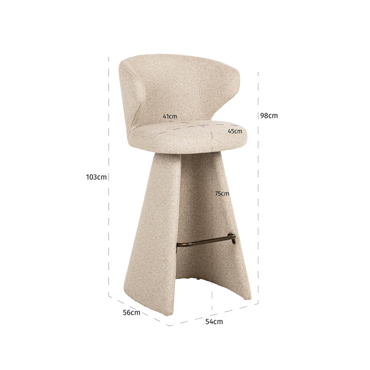 Bar stool Gatsbi biscotti