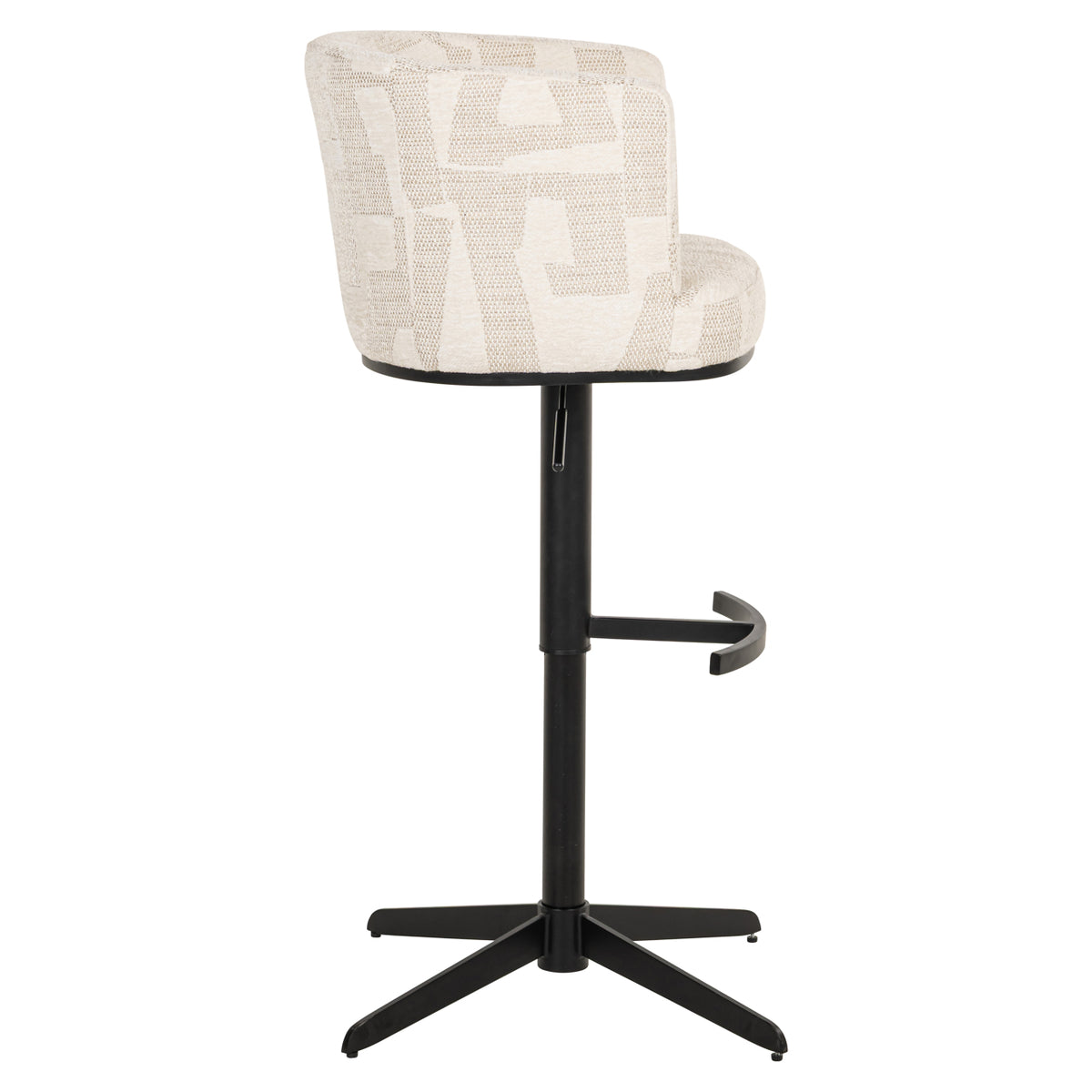 Barstuhl Cheyenne beige graffic drehbar