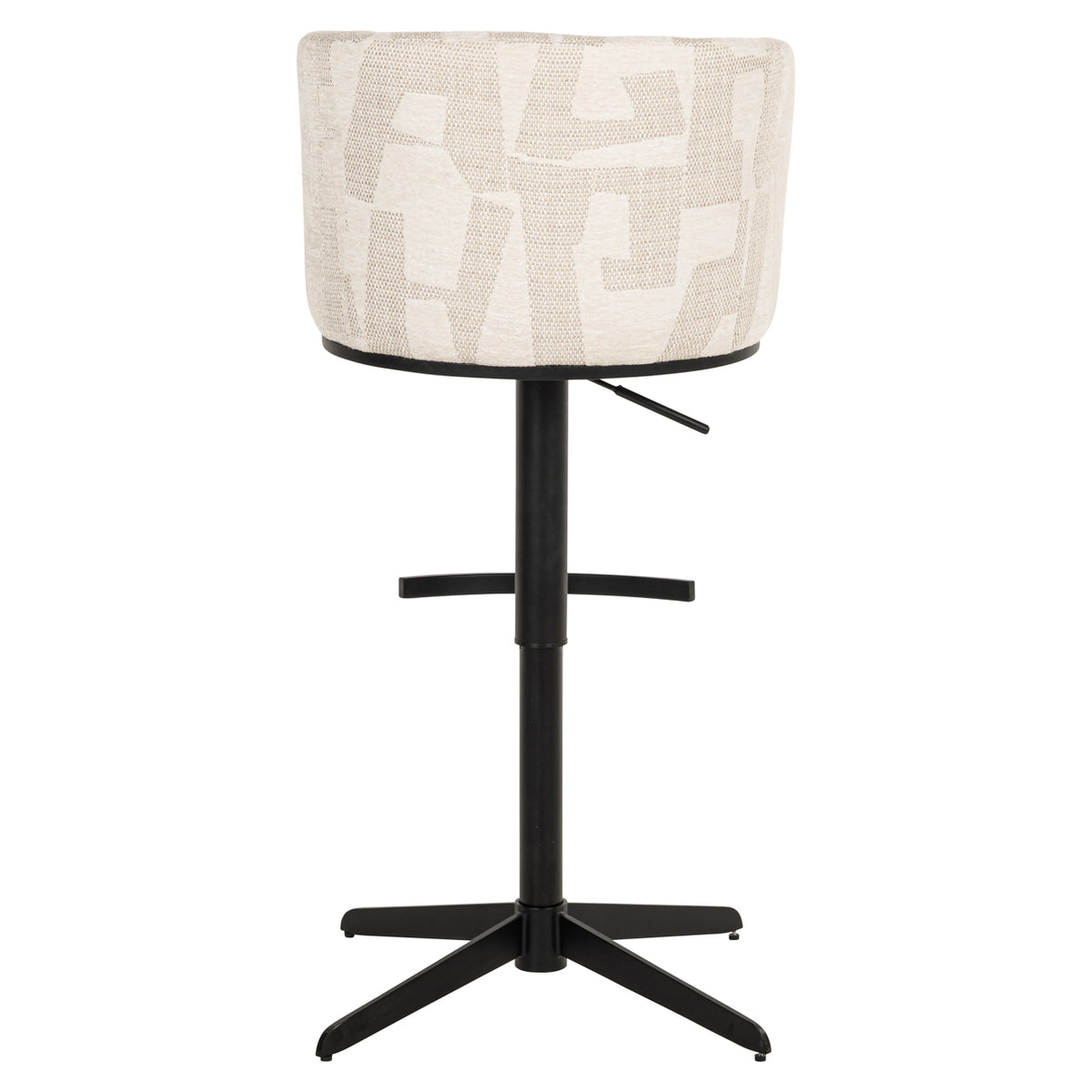 Barstuhl Cheyenne beige graffic drehbar