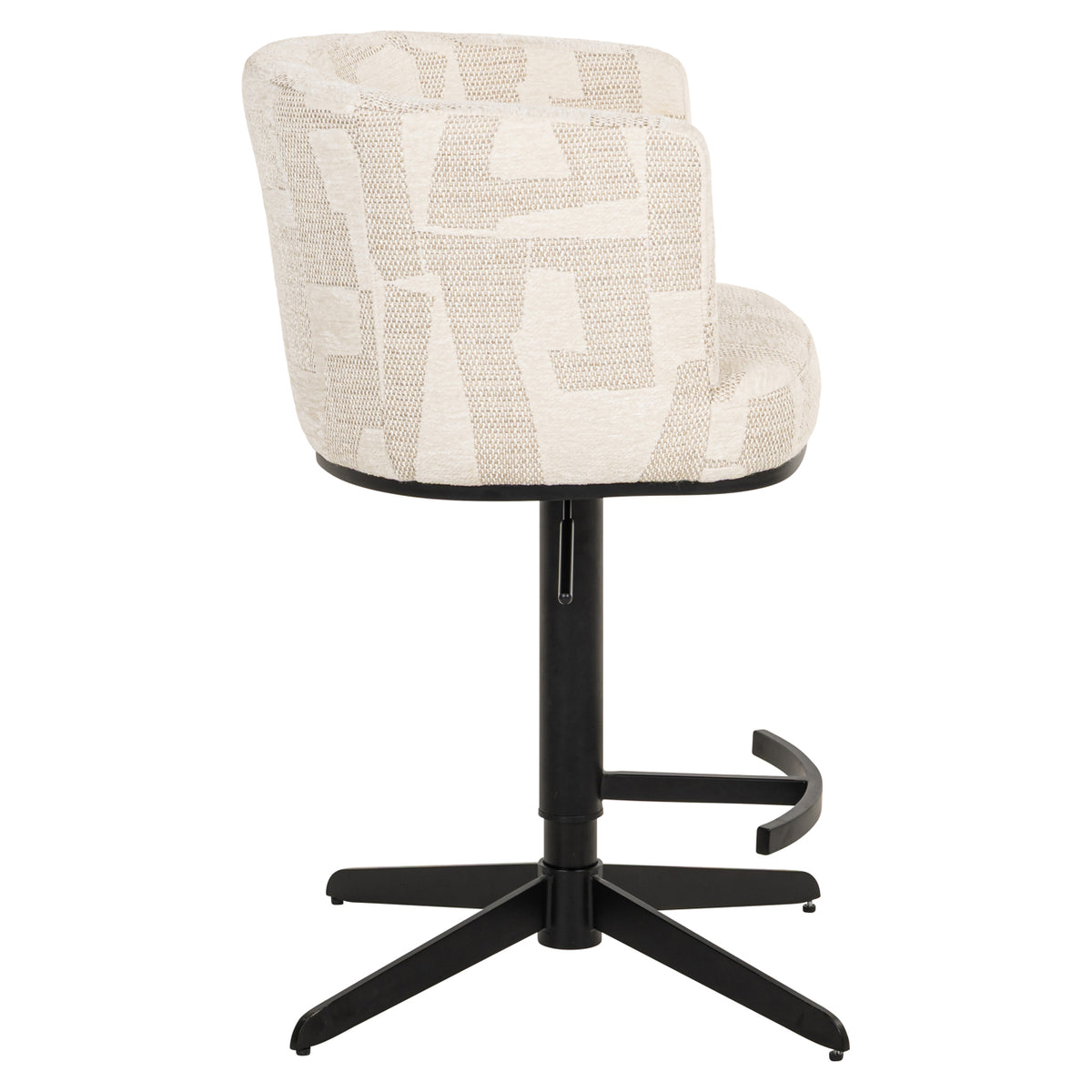 Barstuhl Cheyenne beige graffic drehbar