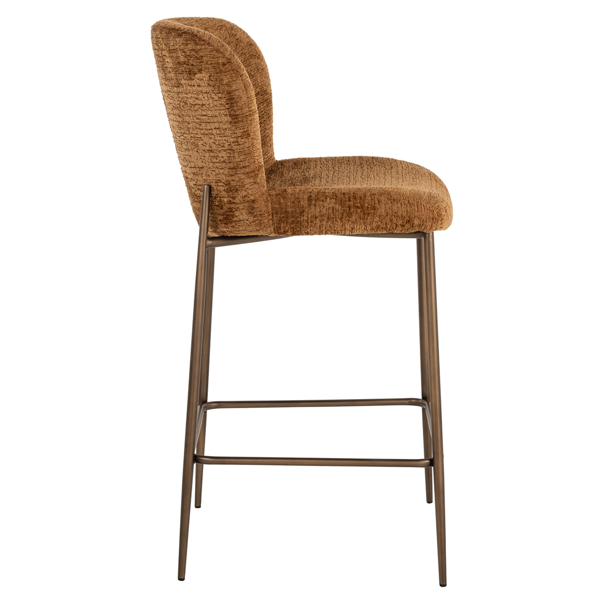 Chaise de comptoir Odarby cognac fusion