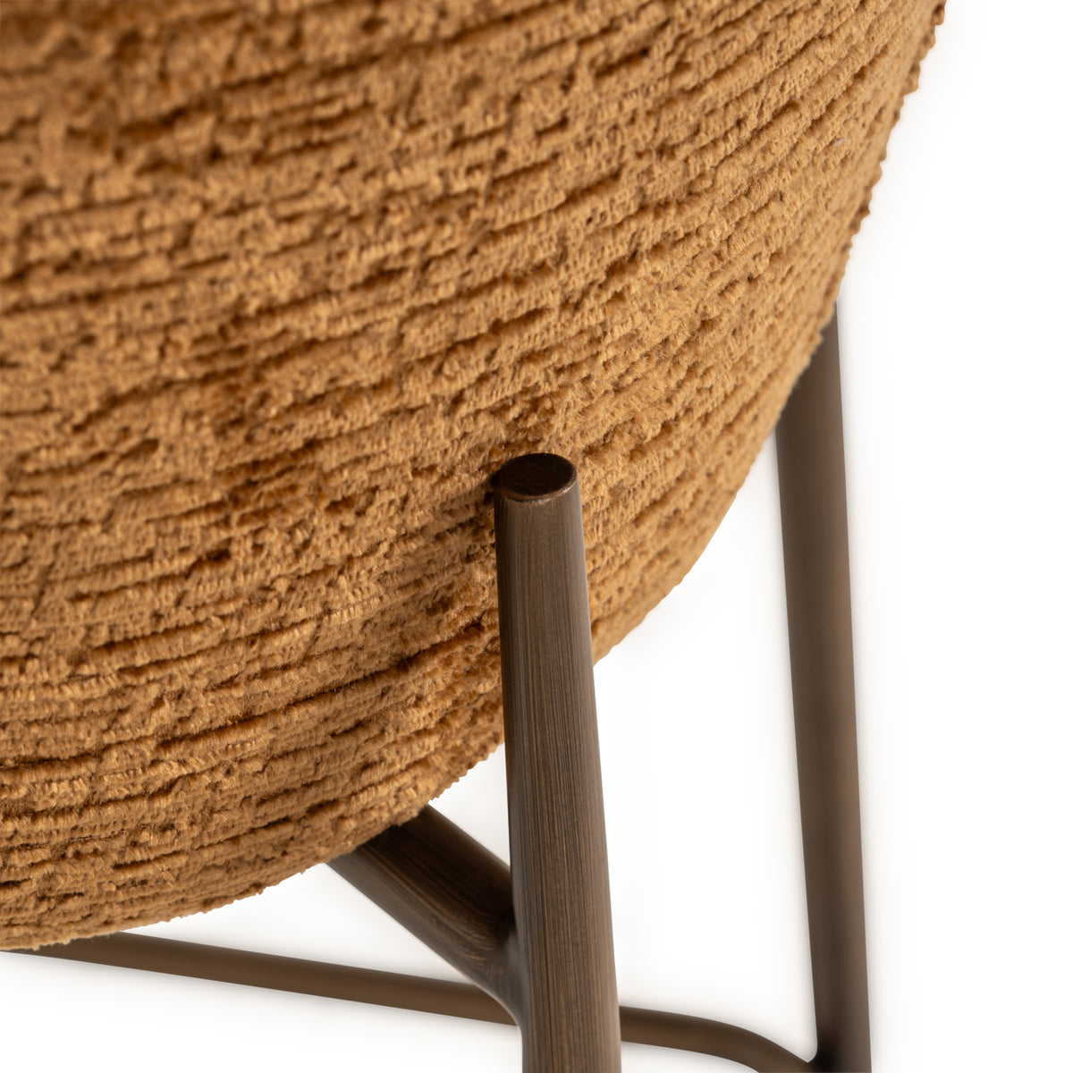 Chaise de comptoir Odarby cognac fusion