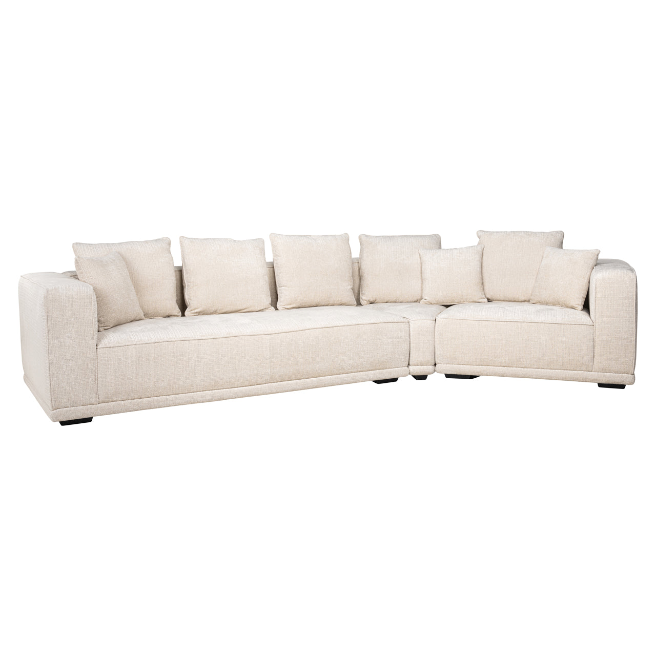 Sofa Lusso Niagara Beige, 4-Sitzer