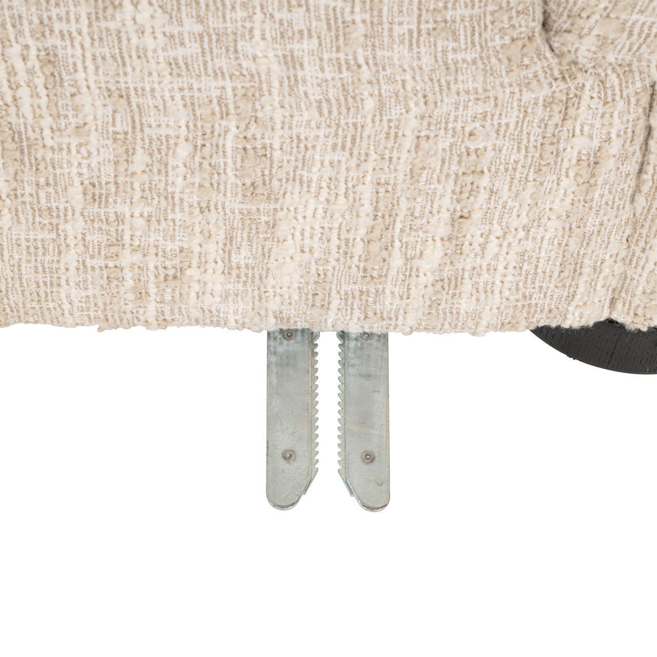 Bank Pandora beige angora lounge left