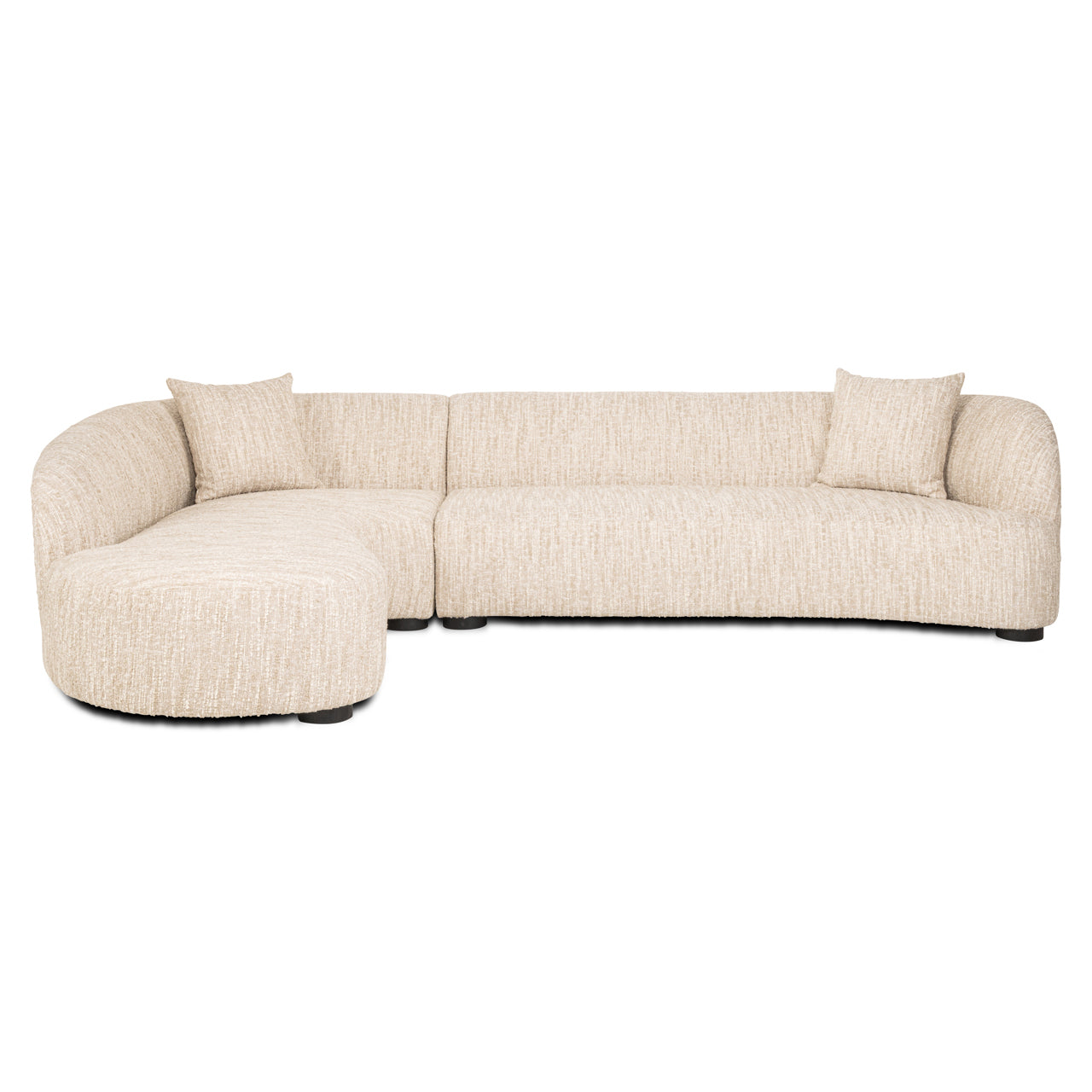 Bank Pandora beige angora lounge left