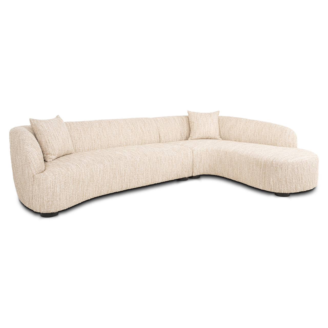 Pandora-Sofa, beige, Angora, Lounge rechts