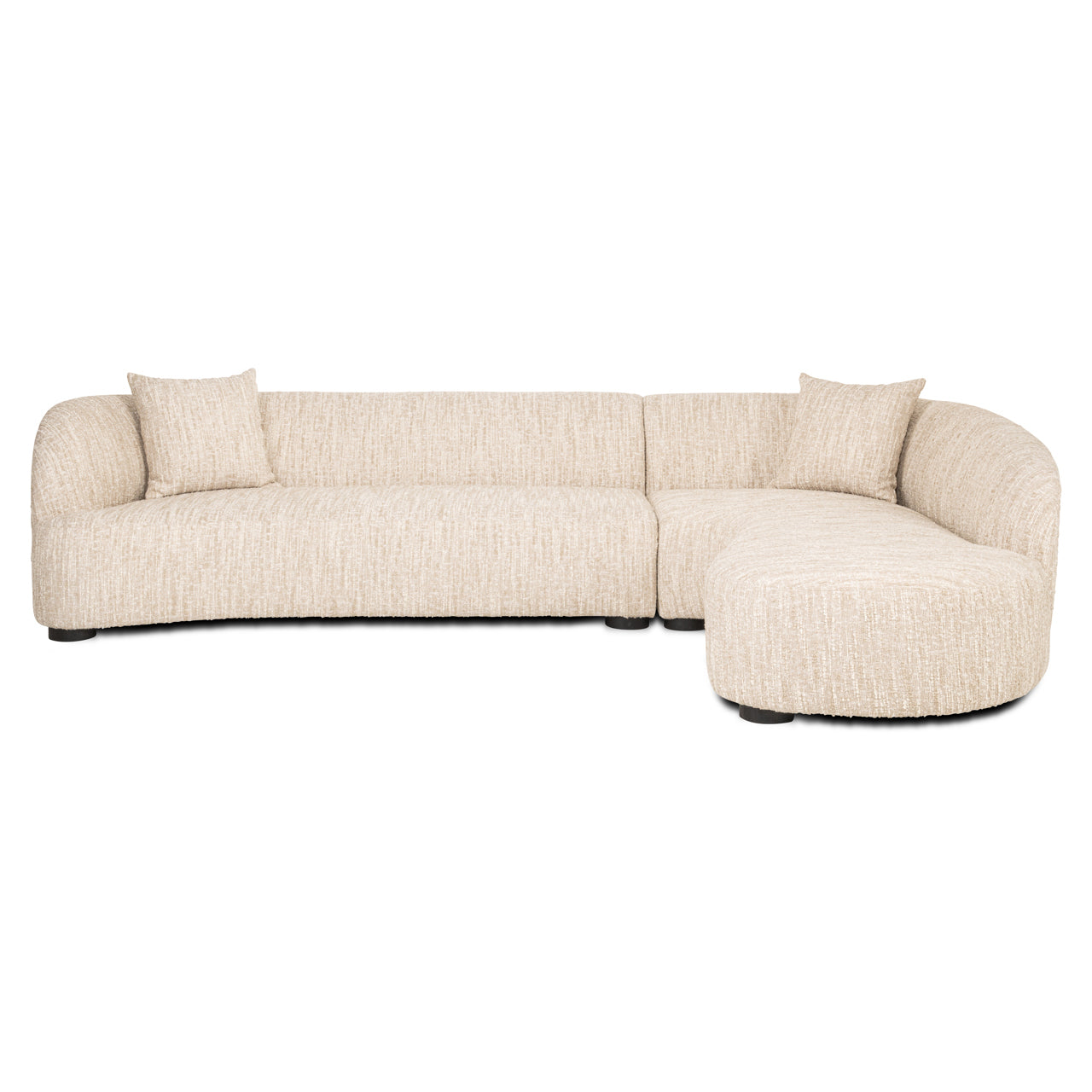 Pandora-Sofa, beige, Angora, Lounge rechts