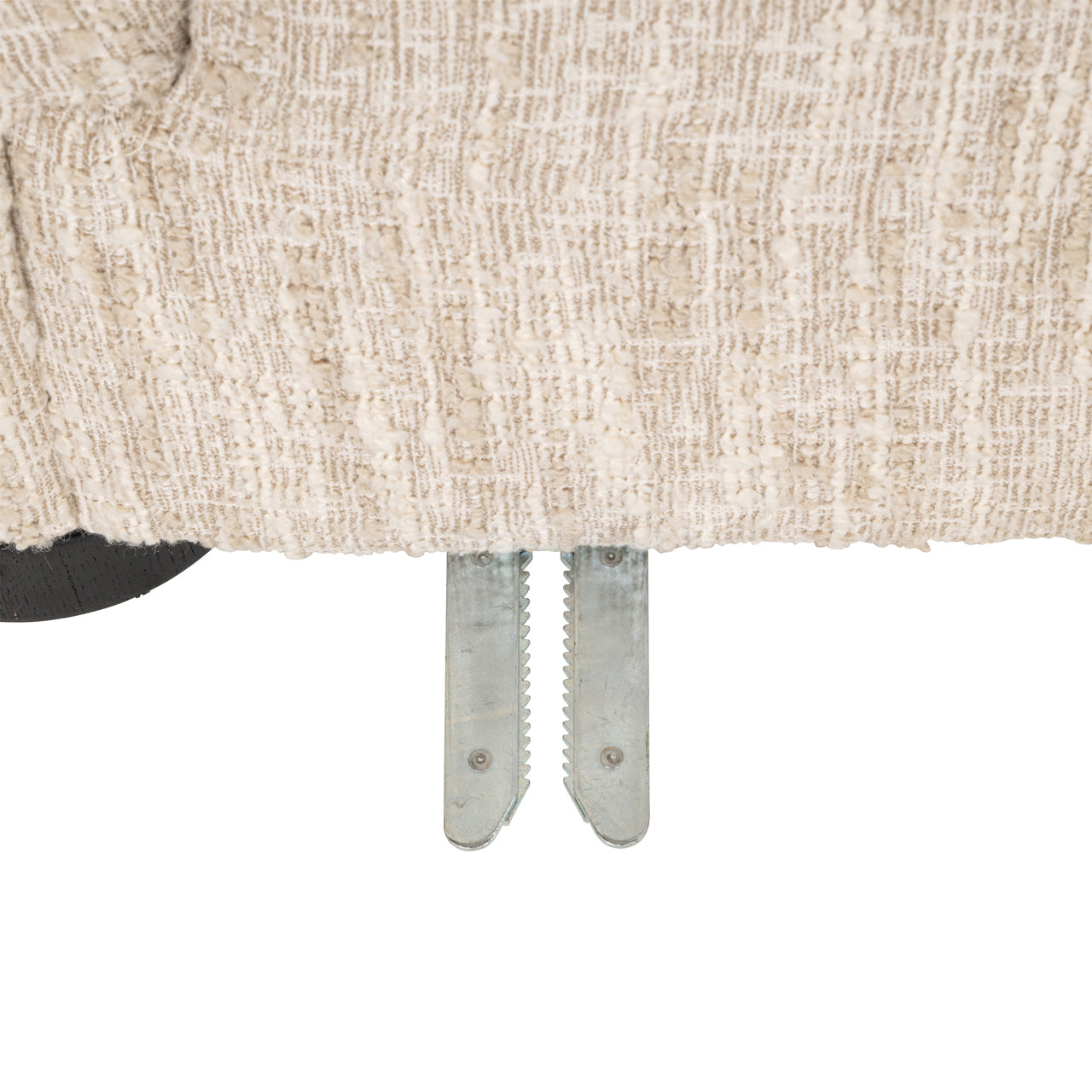 Pandora beige angora right-hand lounge sofa