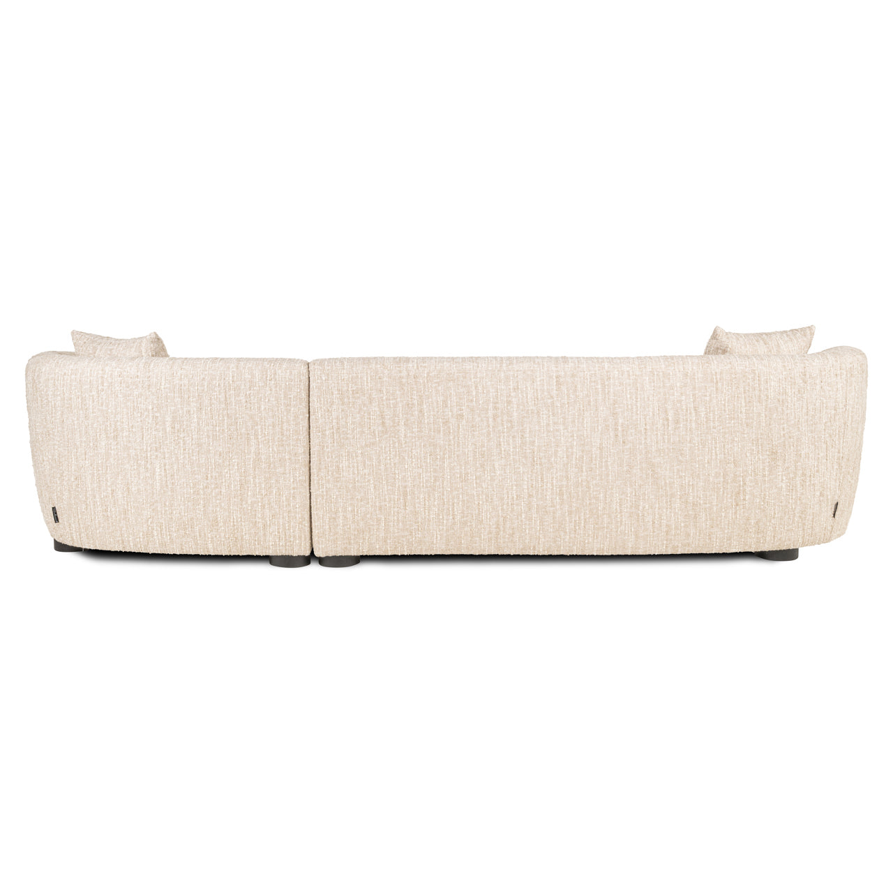 Pandora beige angora right-hand lounge sofa