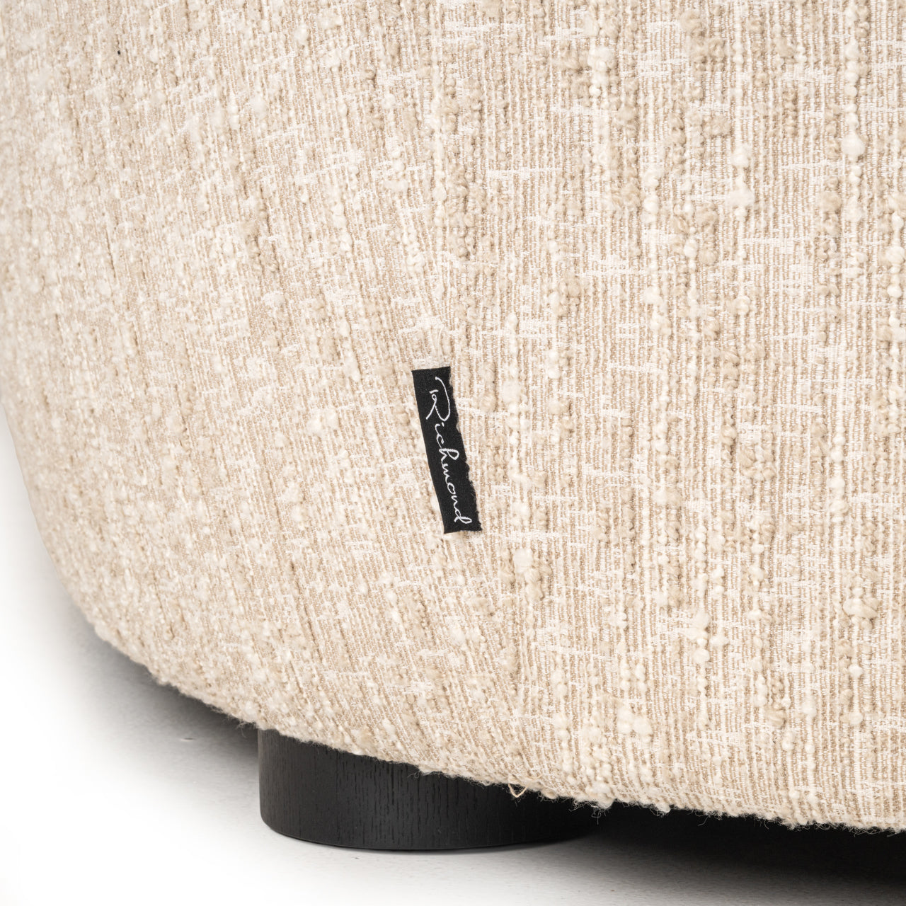 Pandora beige angora right-hand lounge sofa
