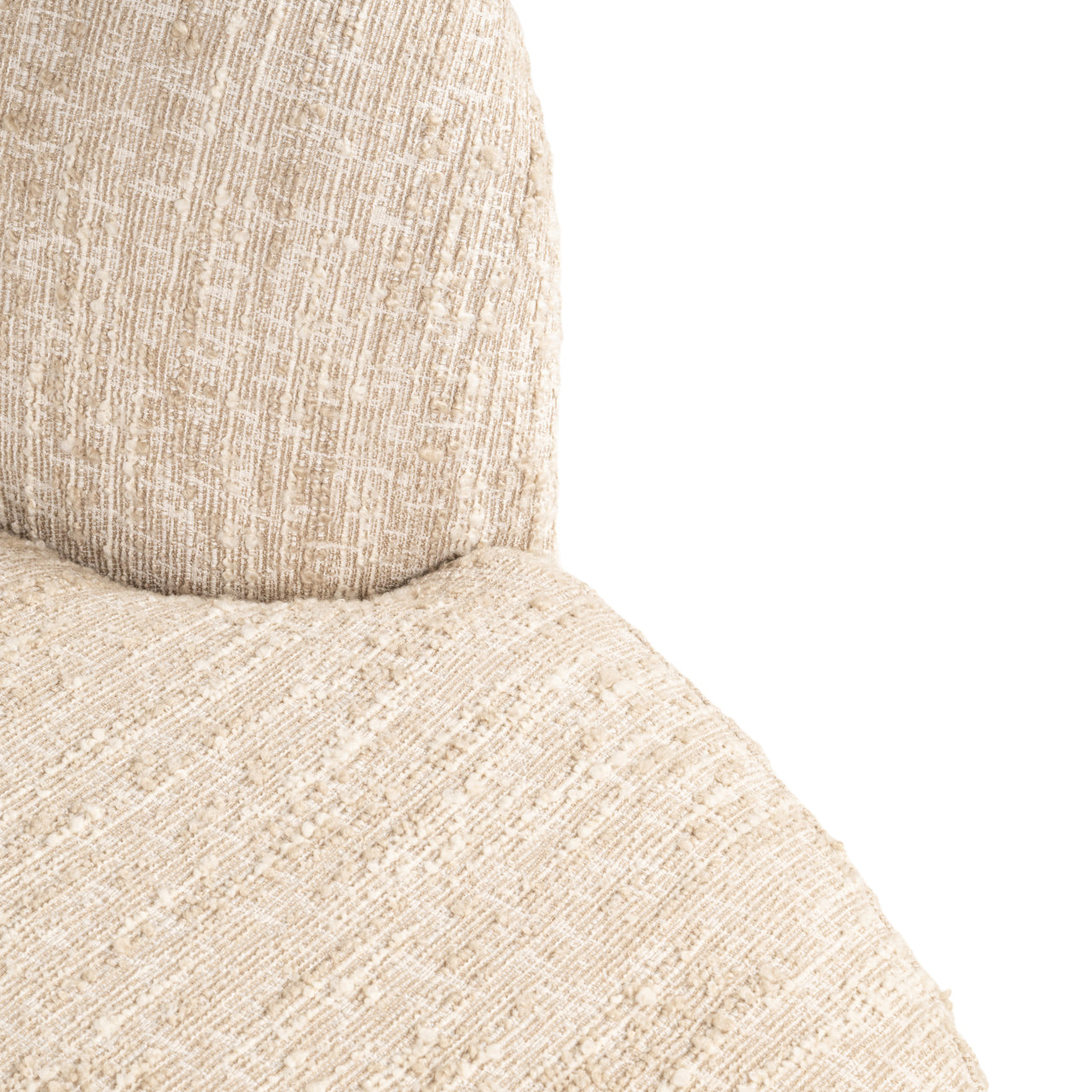 Pandora beige angora right-hand lounge sofa