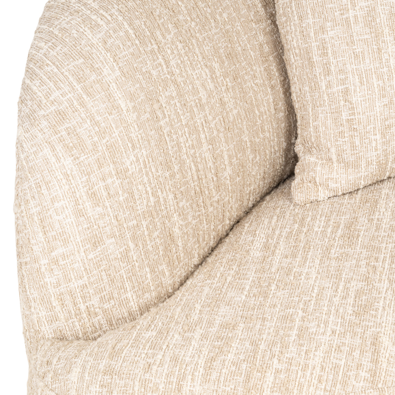 Pandora beige angora right-hand lounge sofa