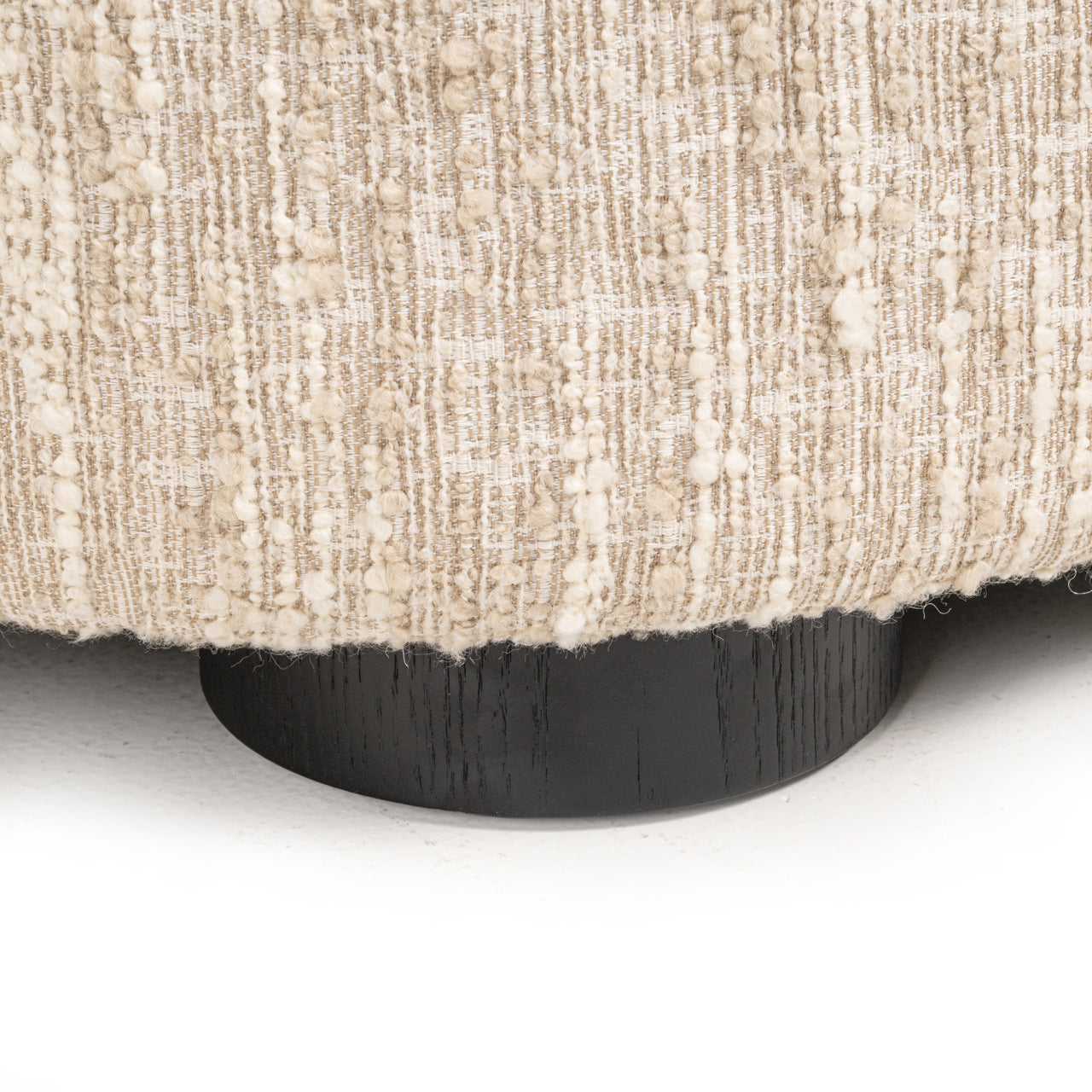 Pandora beige angora right-hand lounge sofa