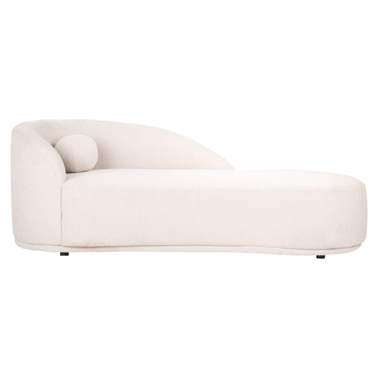 Emma, elegante Chaiselongue in Creme