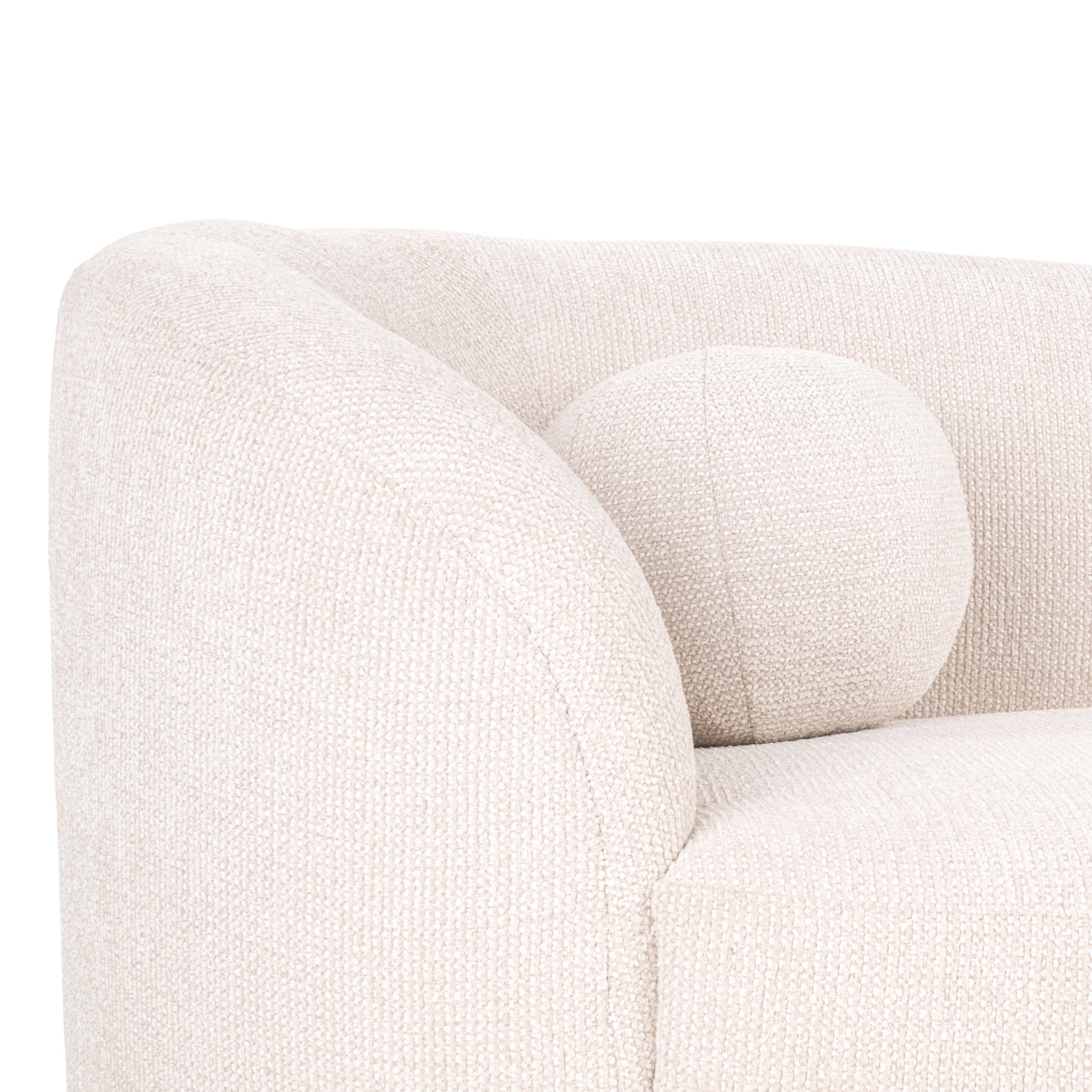 Emma, elegante Chaiselongue in Creme