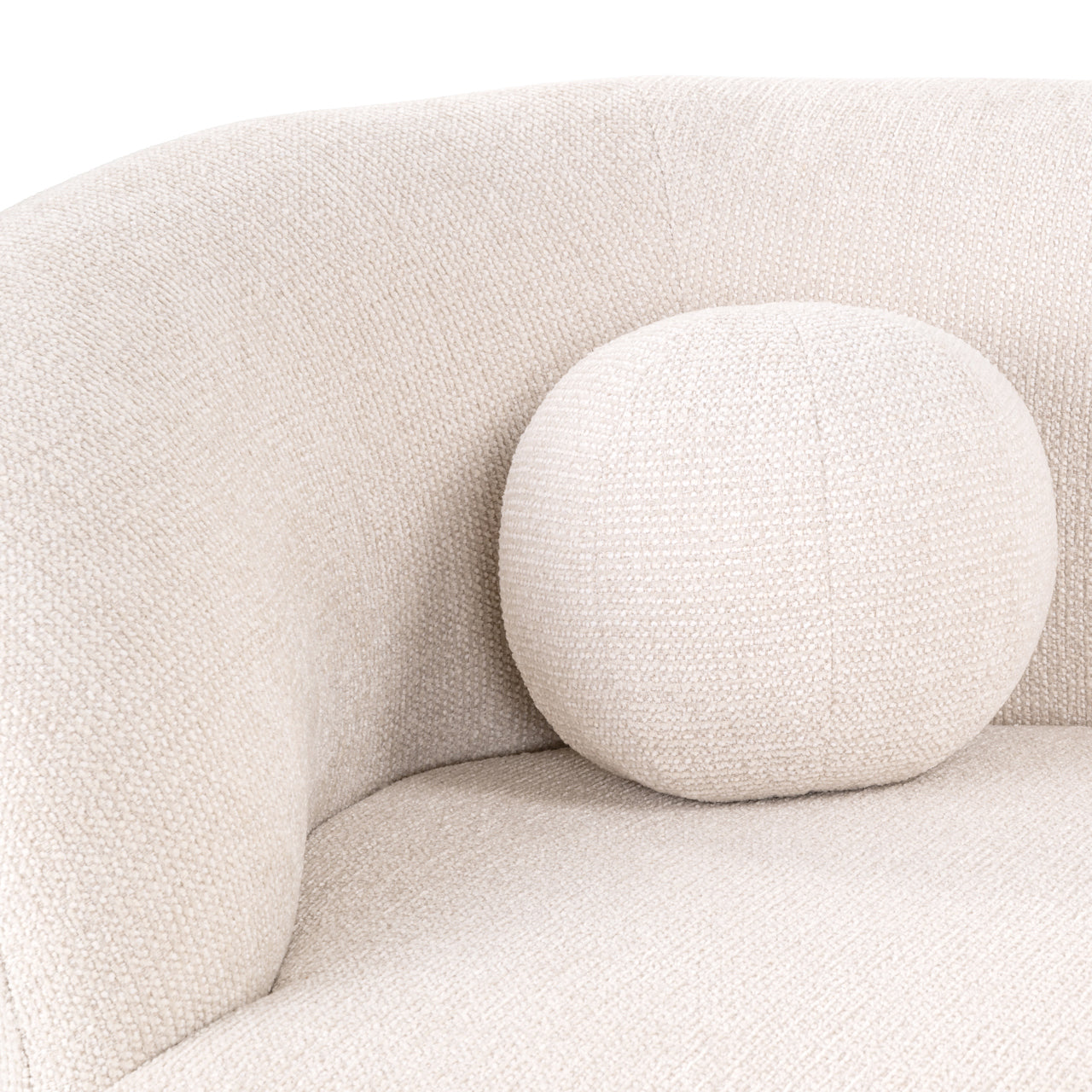 Emma, elegante Chaiselongue in Creme