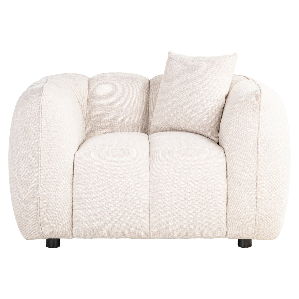 Fauteuil lounge Jezebel crème fancy