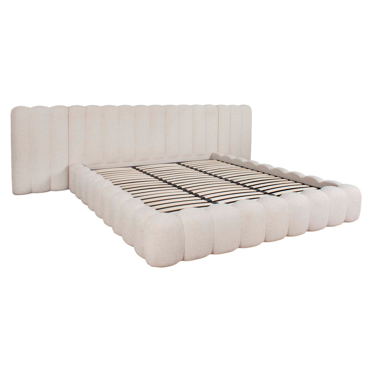 Bett Cupidon Cream Fancy 180x210 (Matratzengröße (exkl.)) mit Stauraum