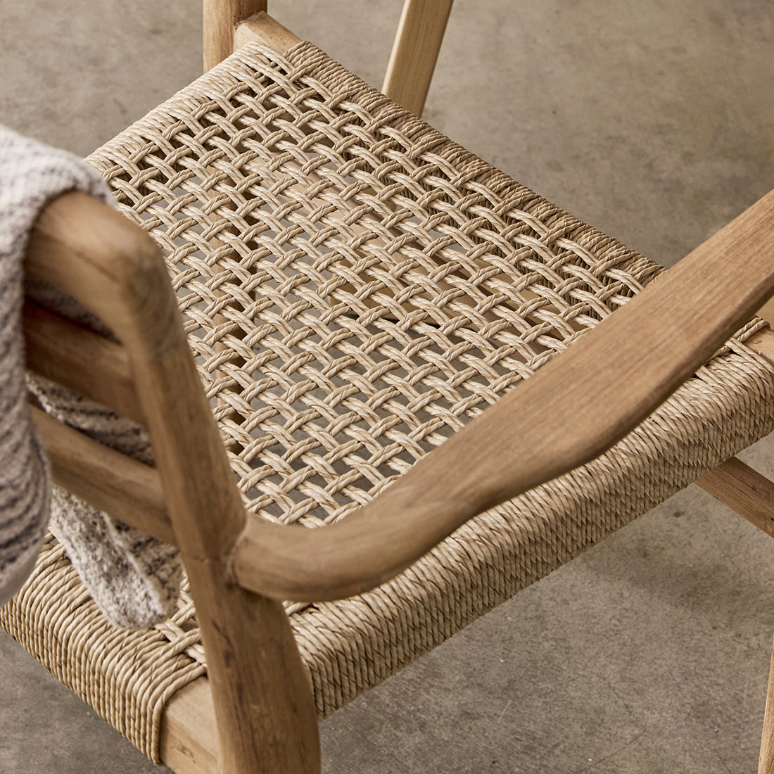 Verano teak tuinstoel met armleuning - Naturel (set of 2)