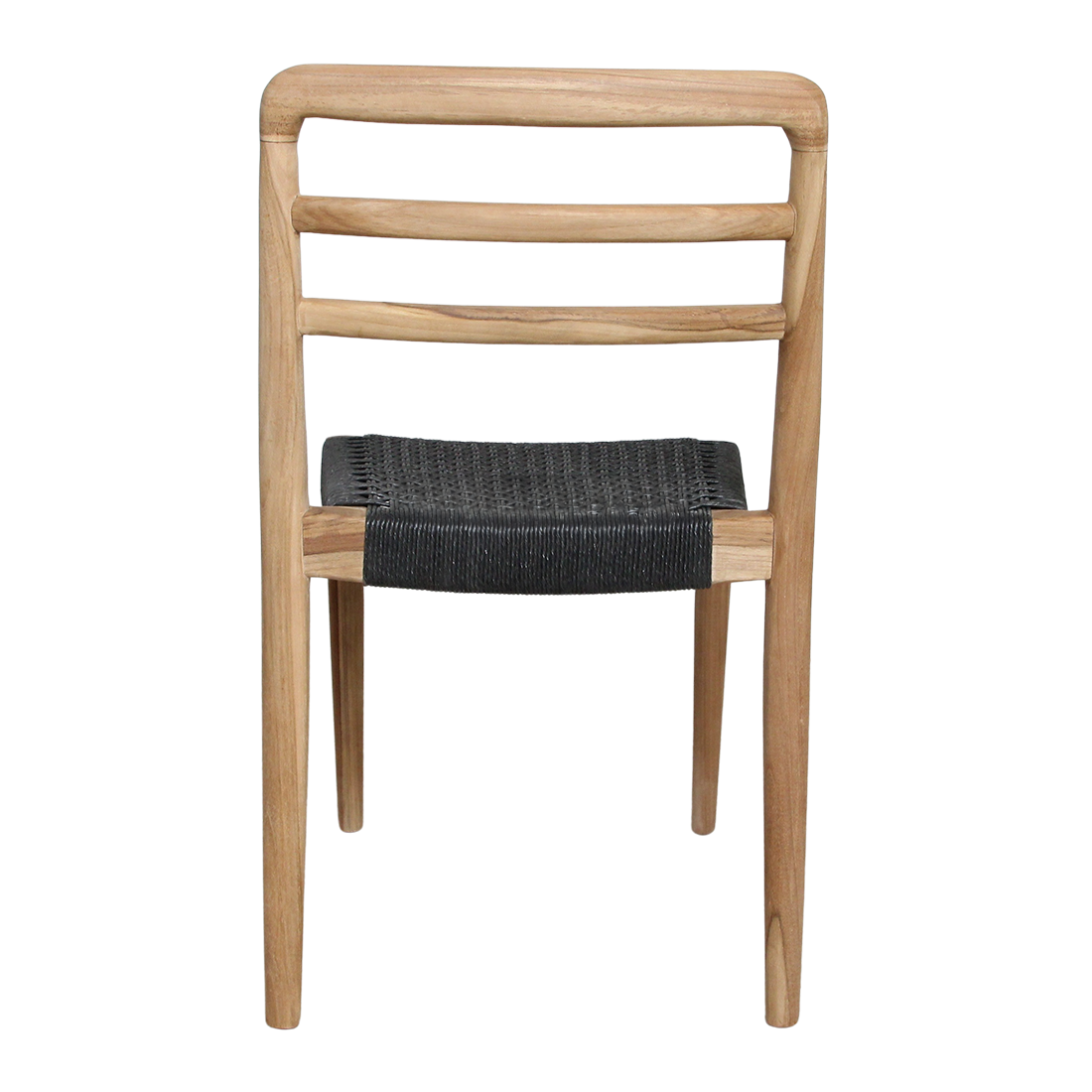 Verano black teak garden chair (set of 2)