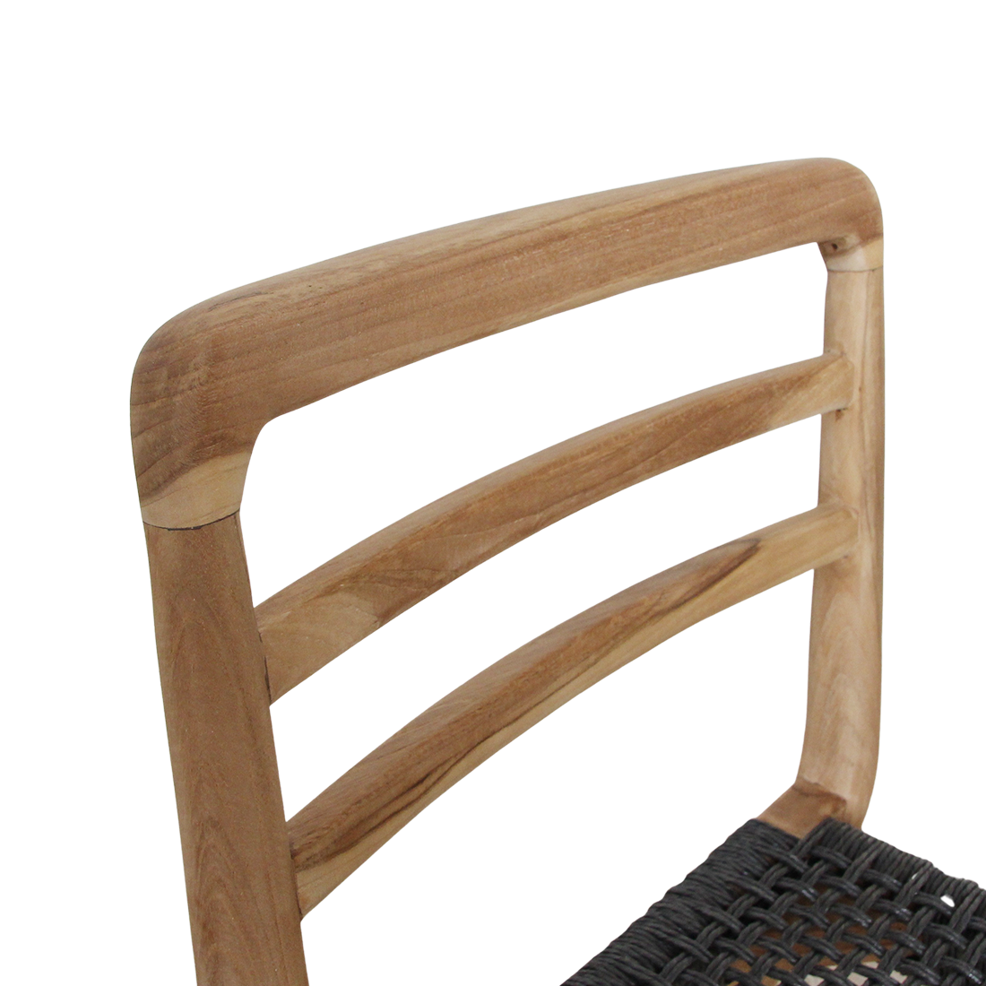 Verano black teak garden chair (set of 2)