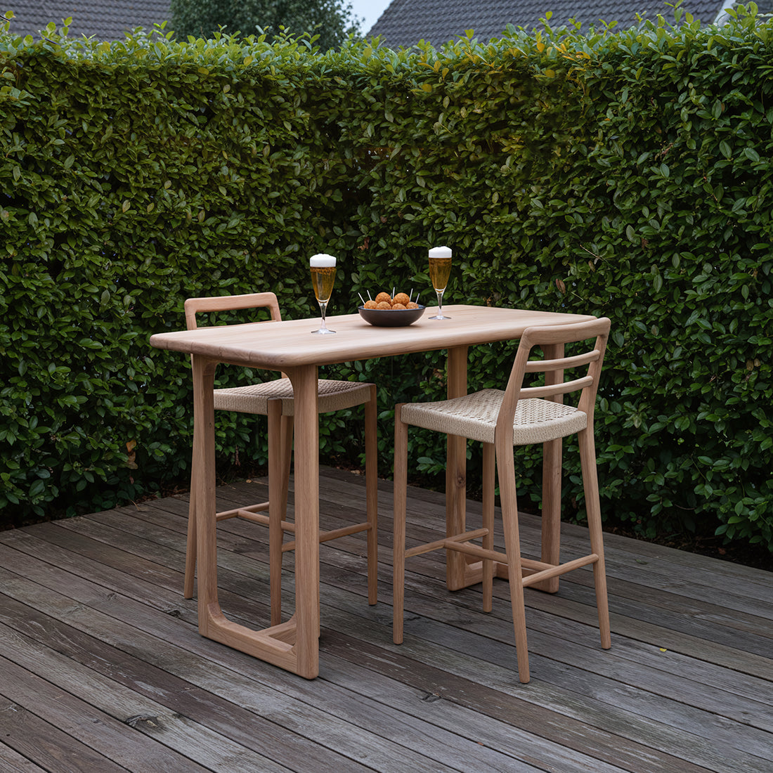 Table de jardin / table haute Primavera - 160x80x105 cm