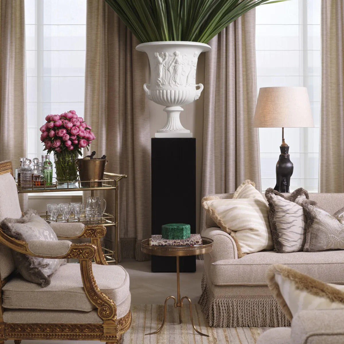 The MET x Eichholtz armchair Louis