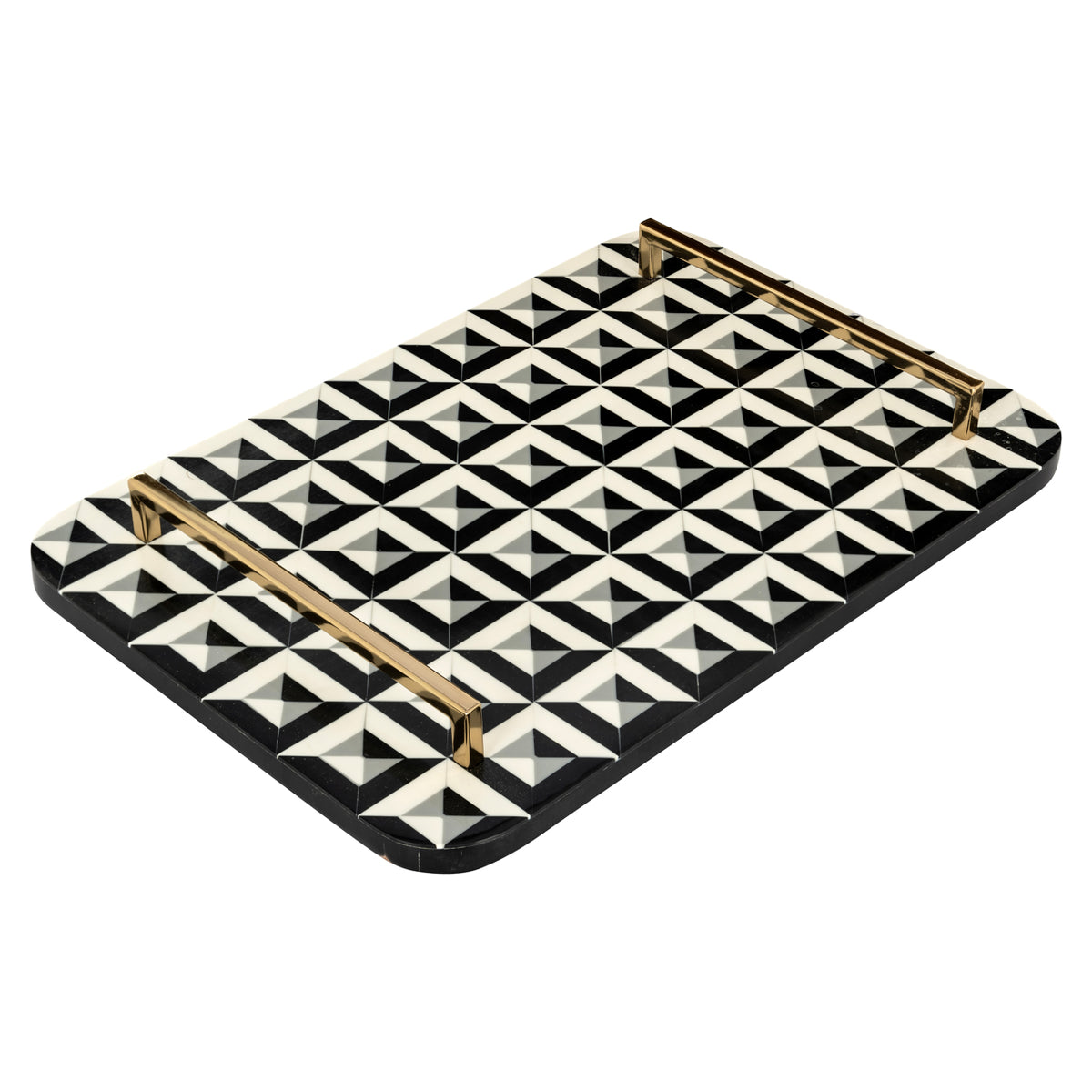 Plateau Birte noir/blanc