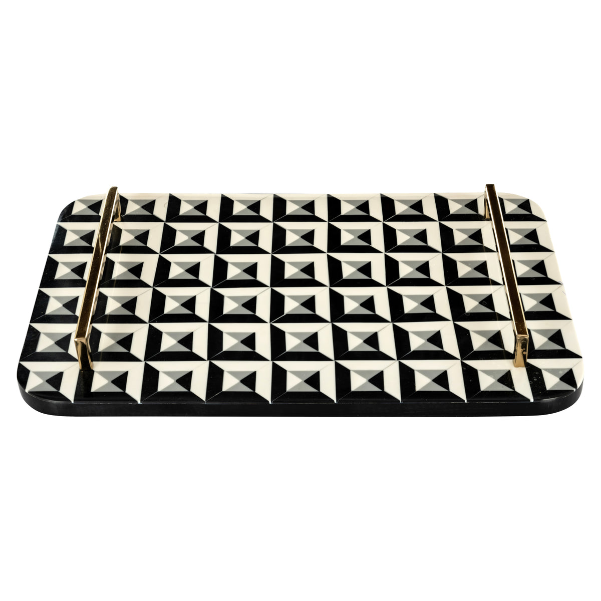 Plateau Birte noir/blanc