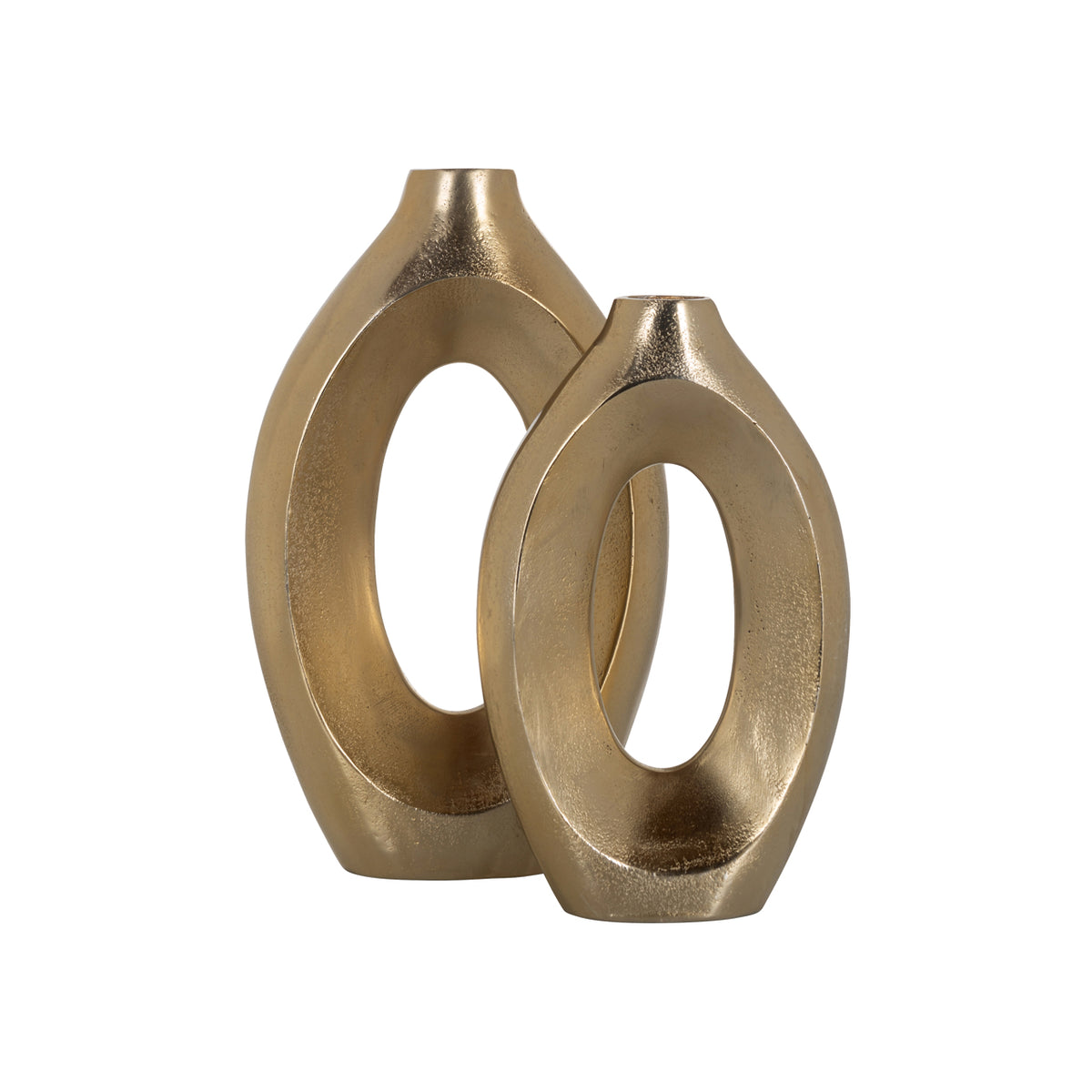 Vase Alma or brossé petit format