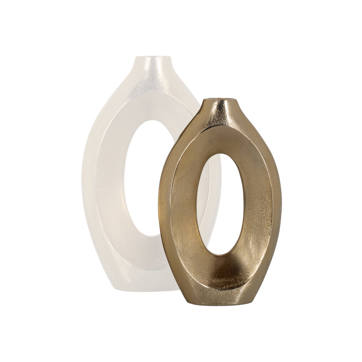 Vase Alma or brossé petit format