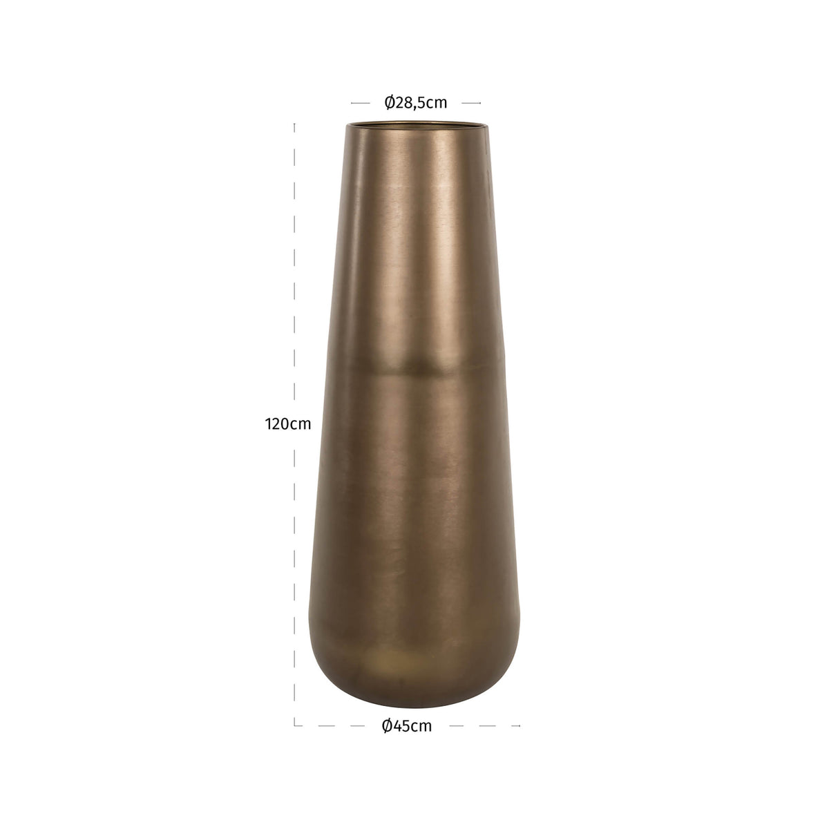 Vase Kenza laiton antique petit