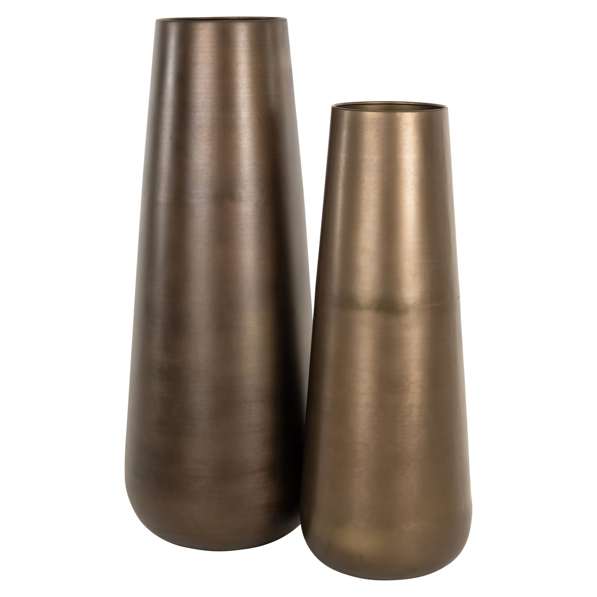 Kenza vase antique brass large