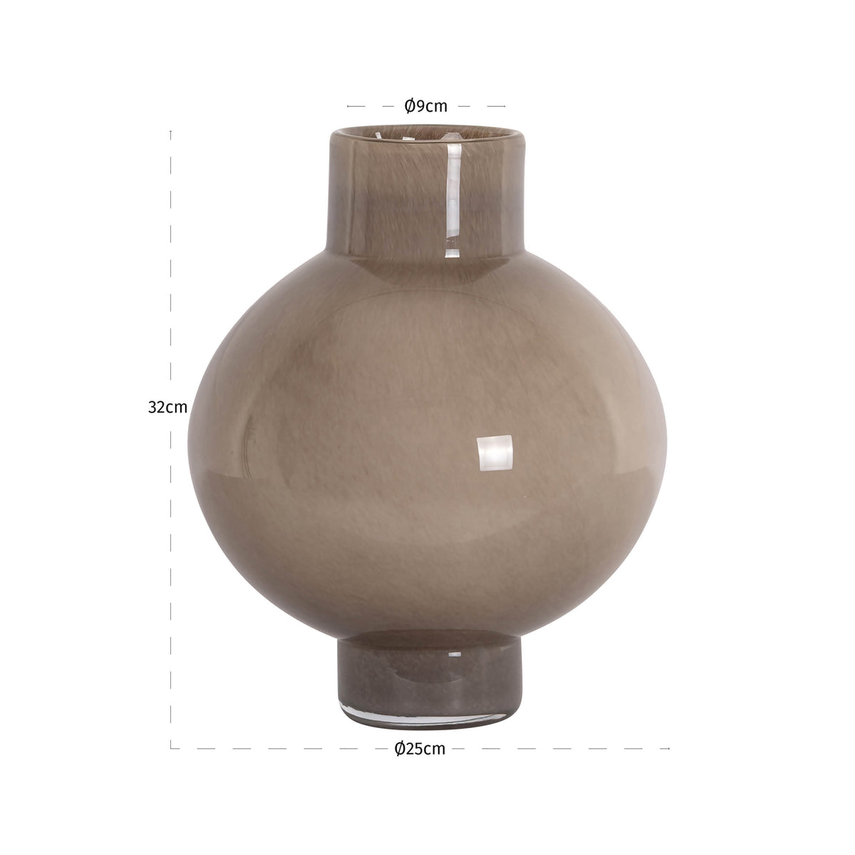 Celina vase brown small