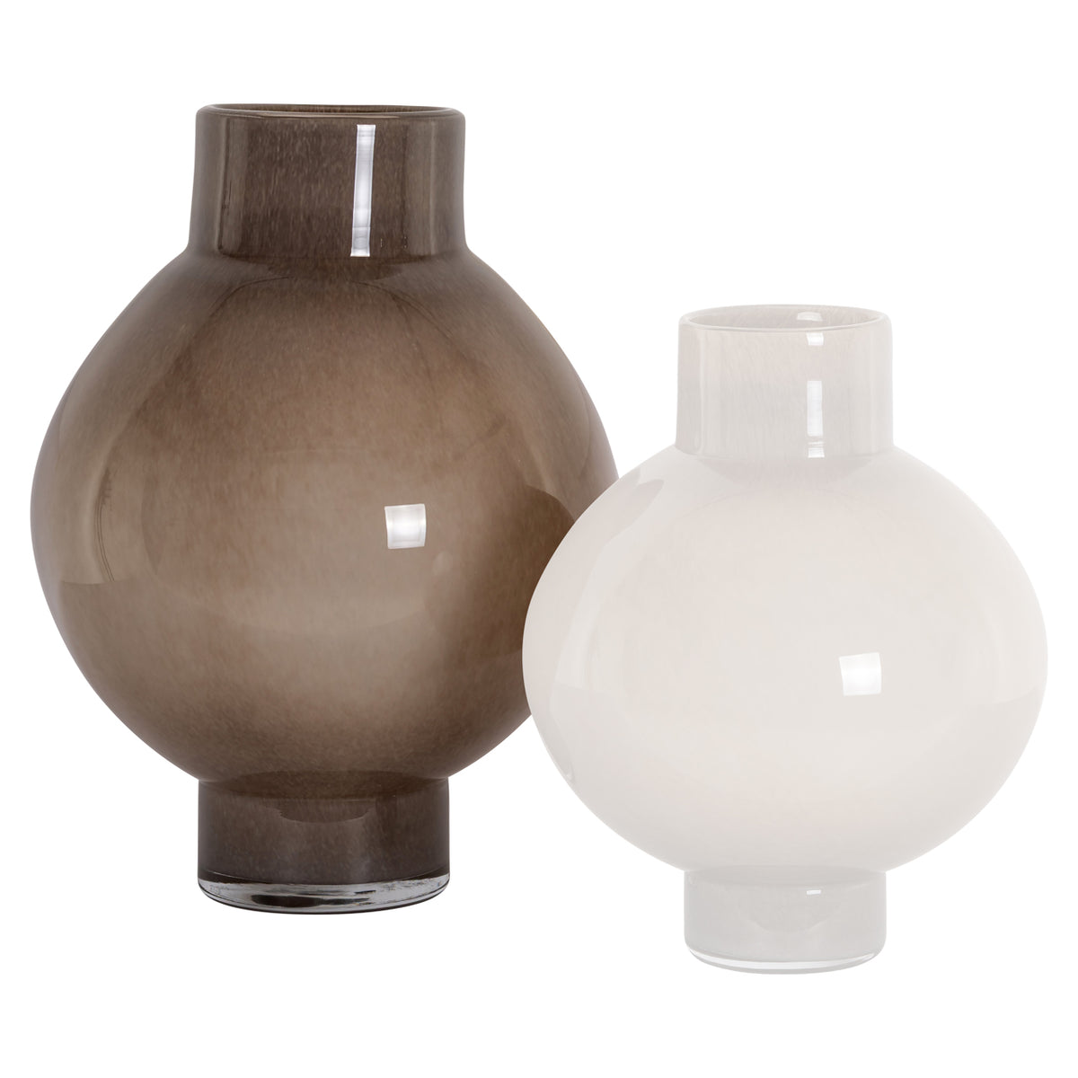 Vase Celina taupefarben groß
