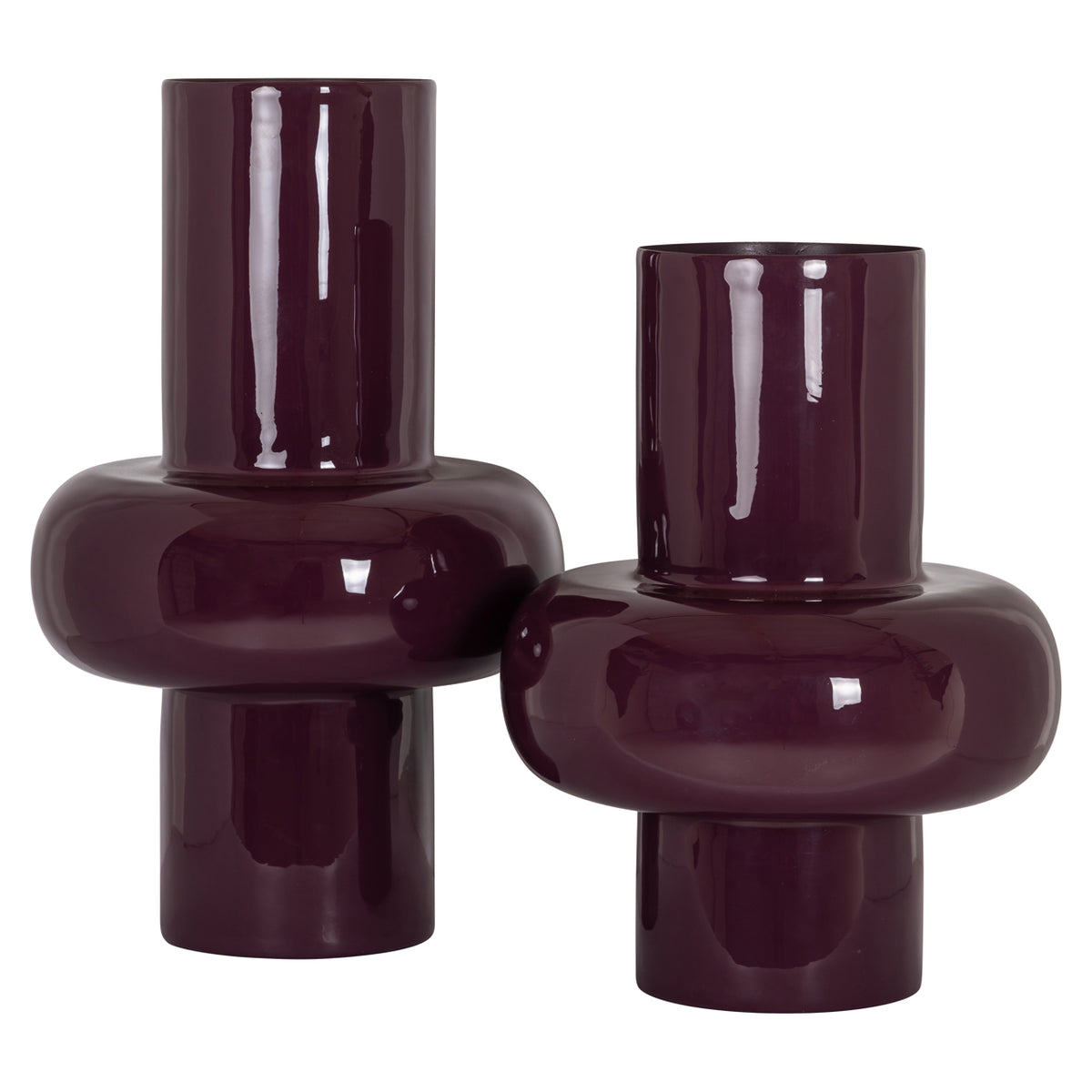 Vase Ashlyn bordeaux petit